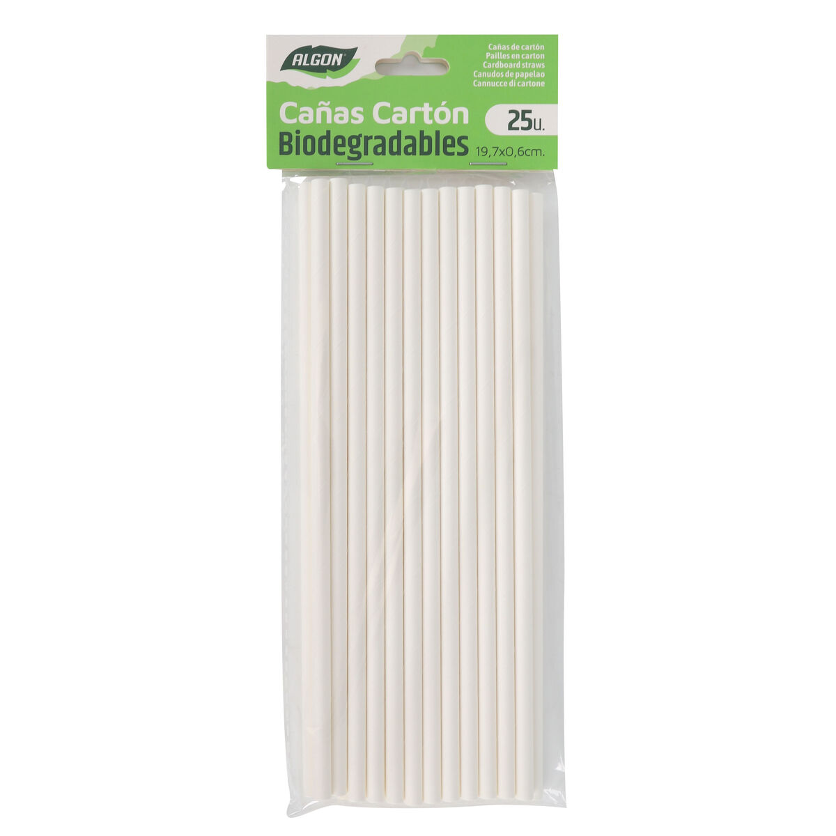 Reusable Drinking Straw Algon 19,7 x 0,6 cm 25 Pieces 24 Units
