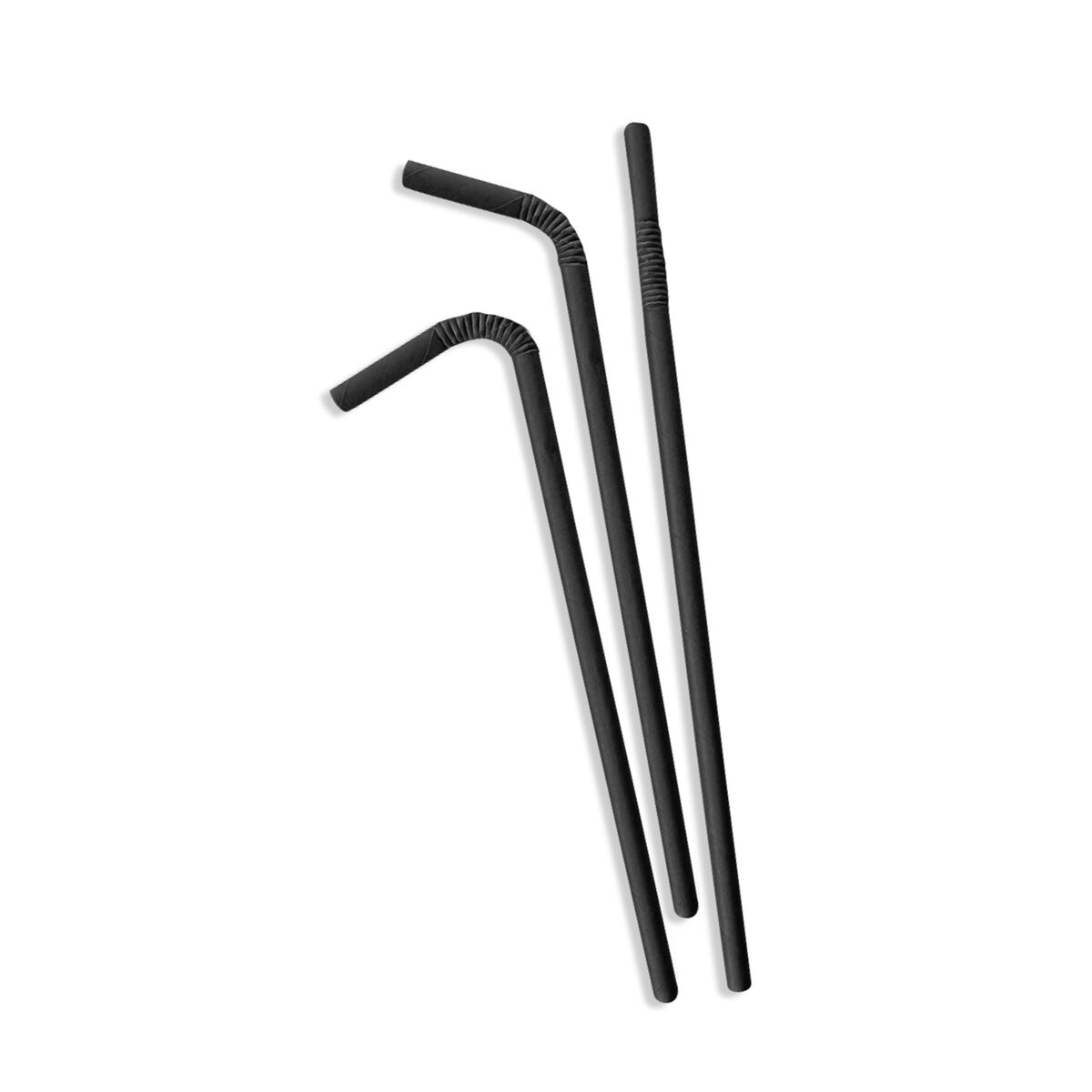 Reusable Drinking Straw Algon Black 19,7 x 0,6 cm 25 Pieces 24 Units