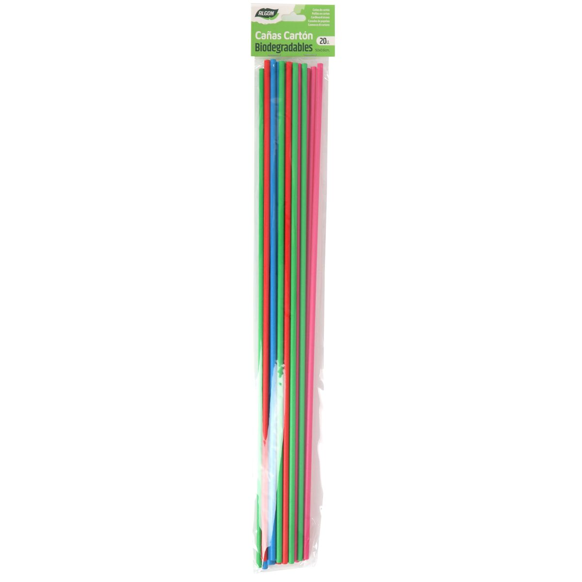 Reusable Drinking Straw Algon 50 x 0,6 cm 20 Pieces 24 Units