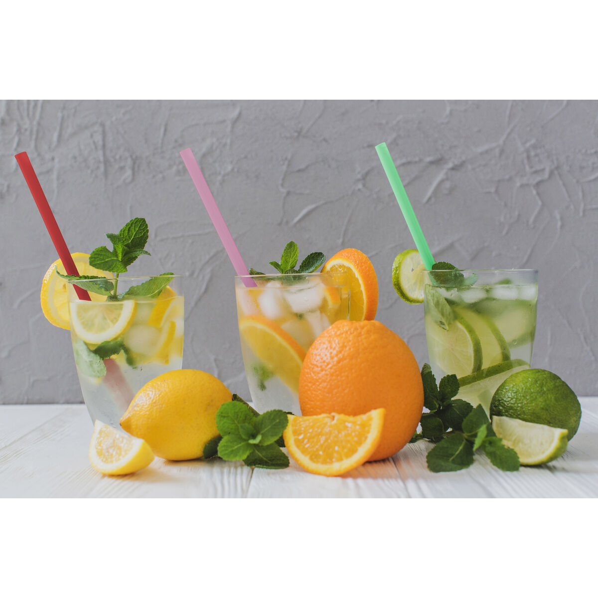 Reusable Drinking Straw Algon Plastic 19,5 cm 8 mm 25 Pieces 24 Units