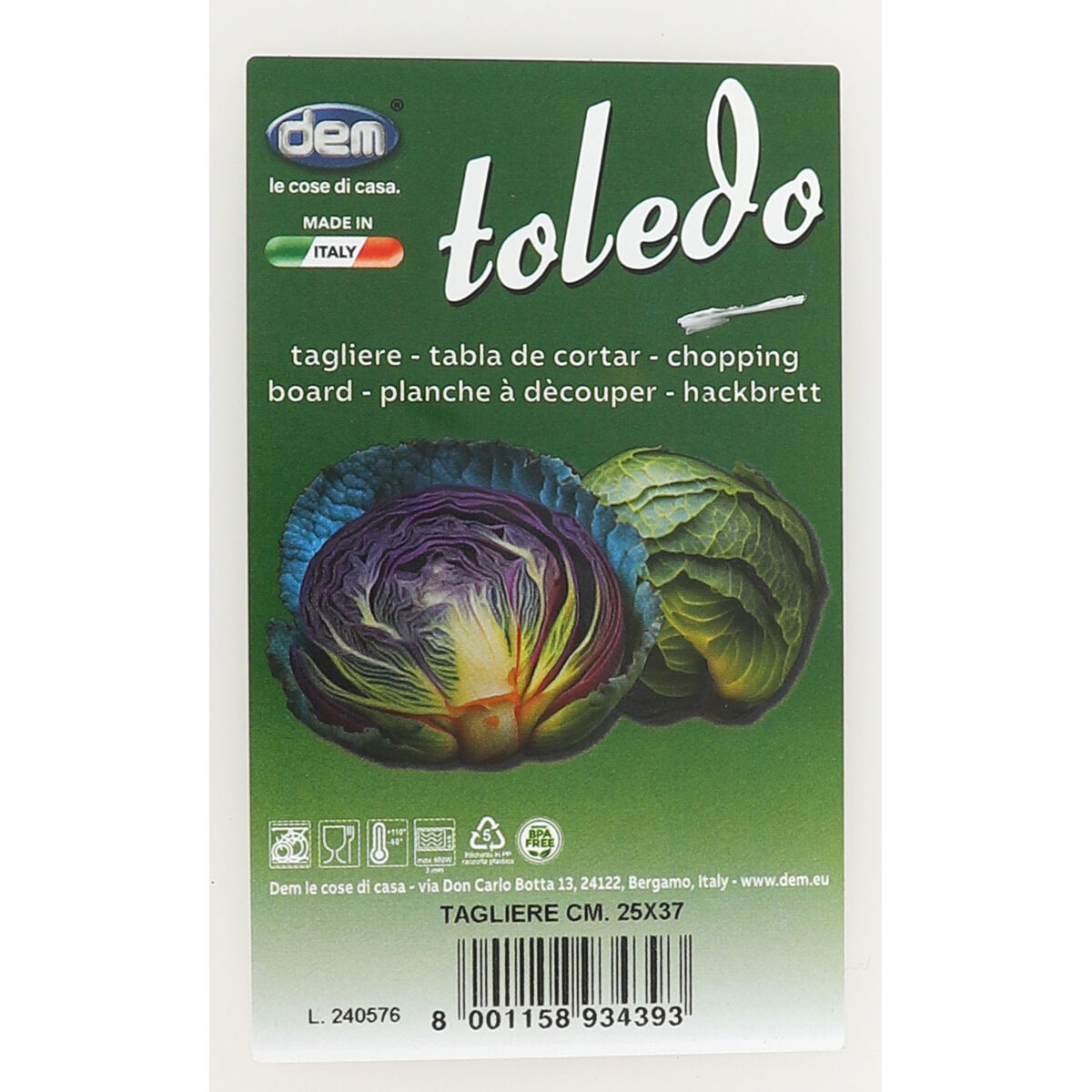 Cutting board Dem Taglieri 37 x 25 cm (12 Units)