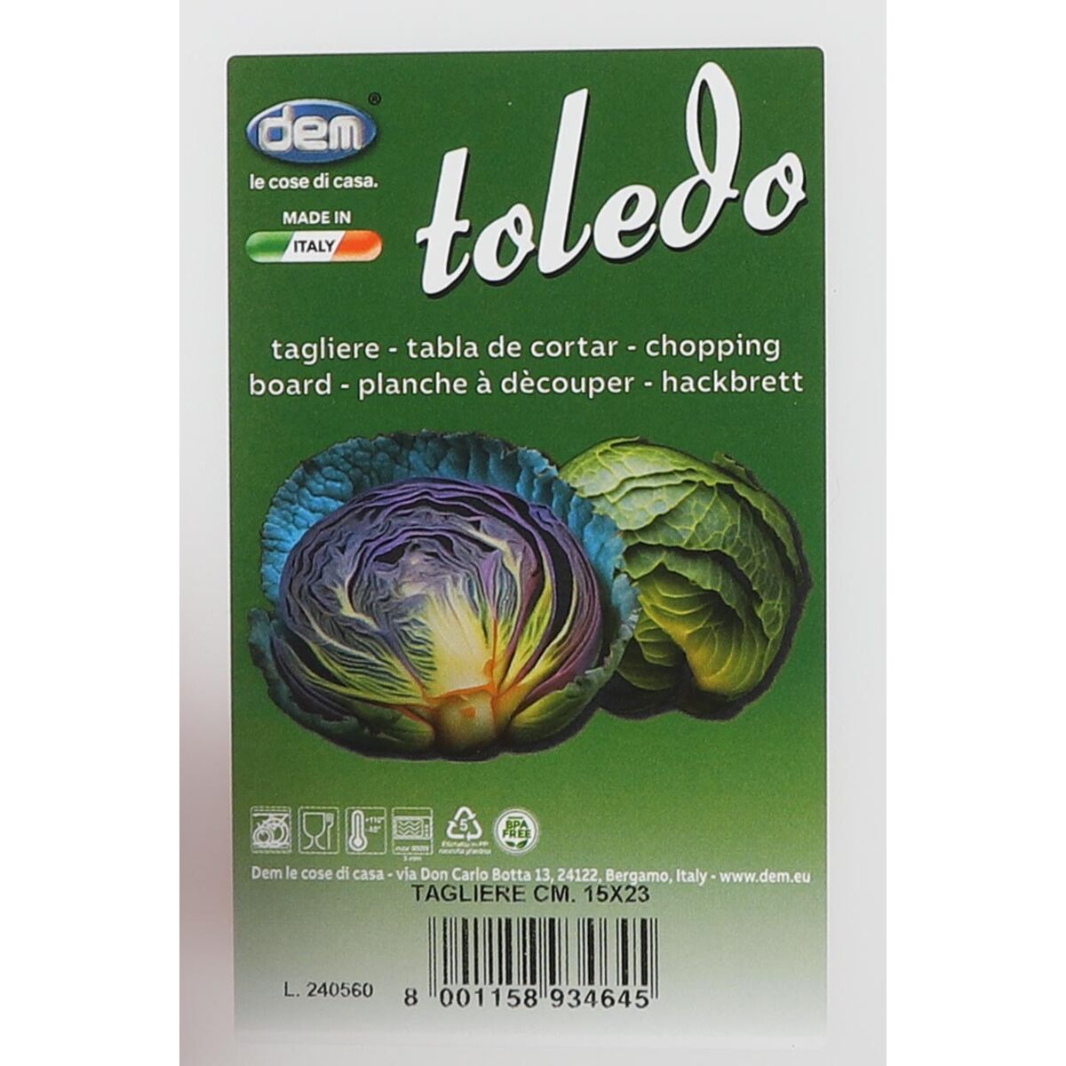 Cutting board Dem Taglieri 23 x 15 cm (24 Units)