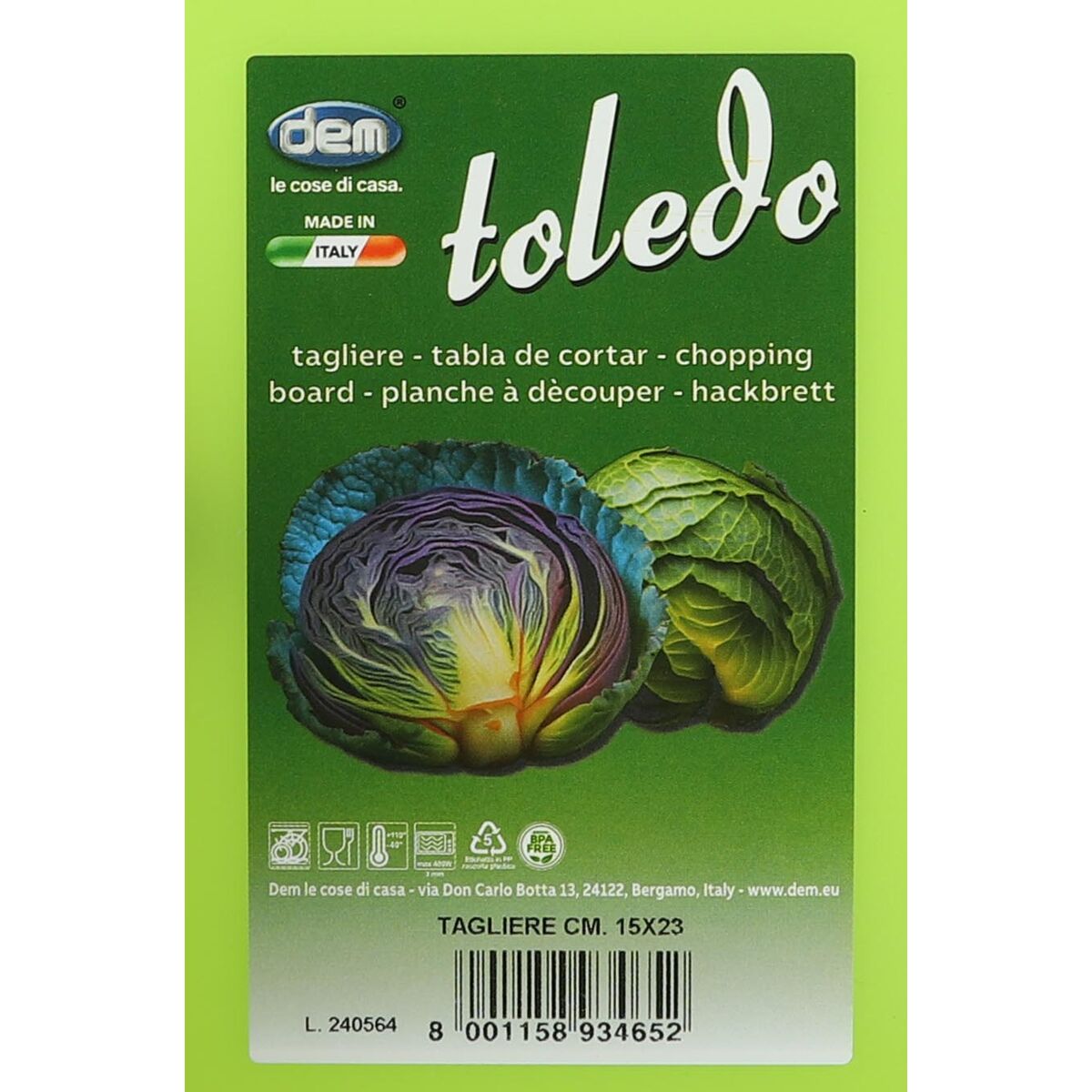 Cutting board Dem Taglieri 23 x 15 cm (24 Units)