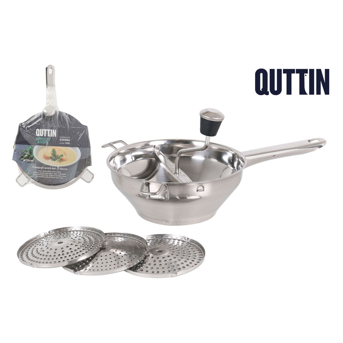 Puree Maker Quttin Quttin Steel 20 x 35 x 12 cm (6 Units)