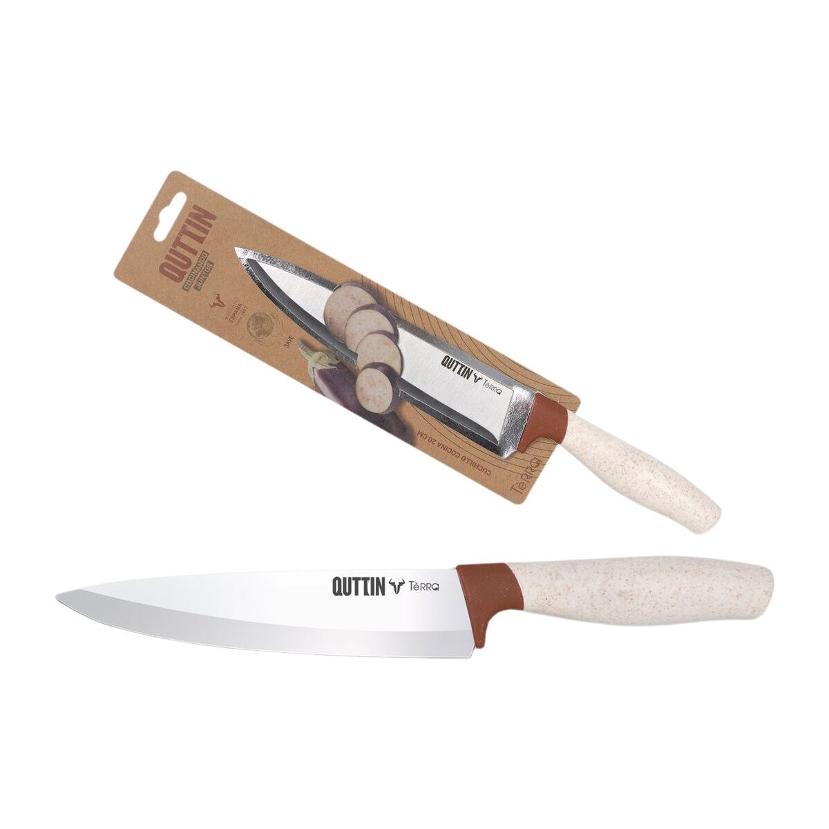 Kitchen Knife Quttin Terra 20 cm (24 Units)