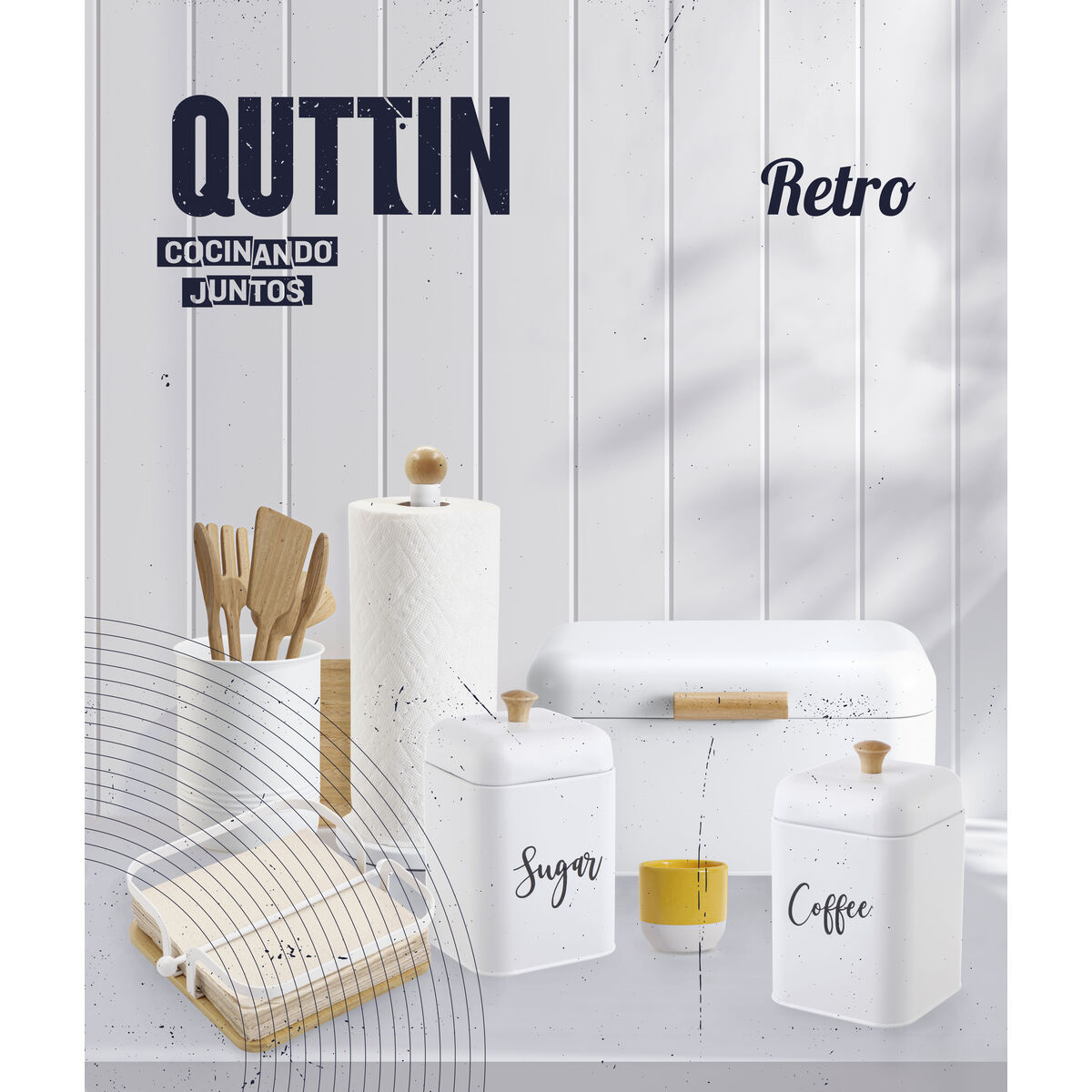 Napkin holder Quttin Metal 22 x 22 x 6 cm (6 Units)