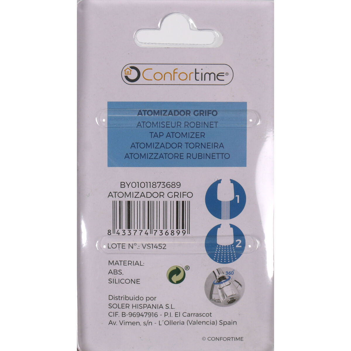 Atomiser Confortime Ø 5,5 x 9 cm (24 Units)