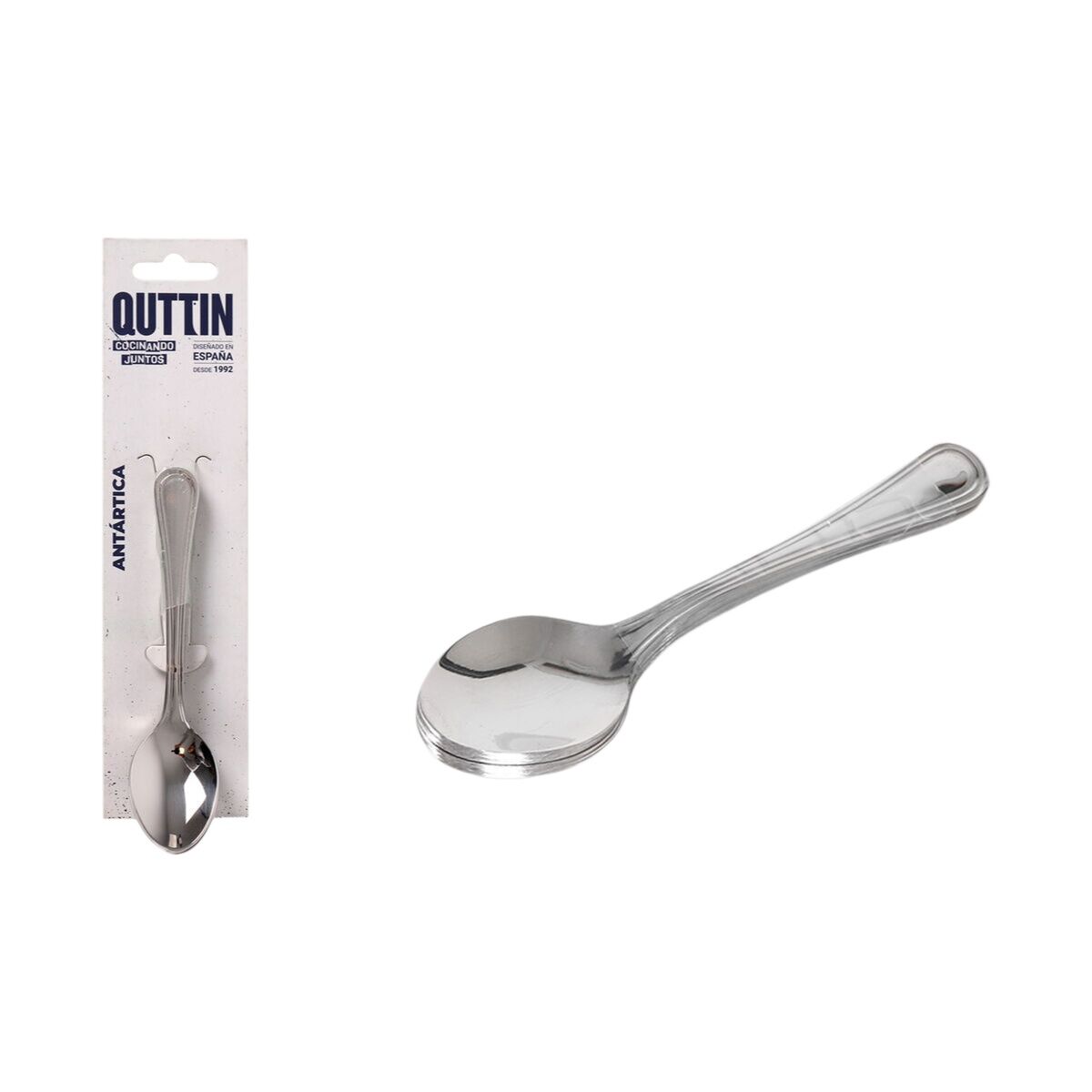 Dessert spoon Quttin Antartica 6 Pieces (12 Units)