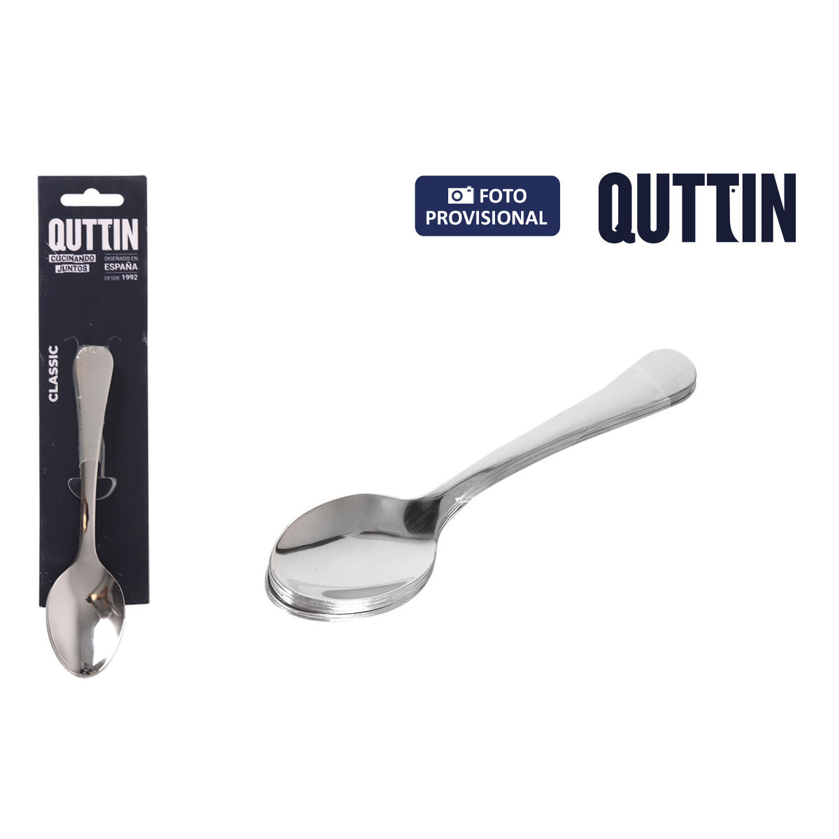Dessert spoon Quttin Classic 6 Pieces (12 Units)