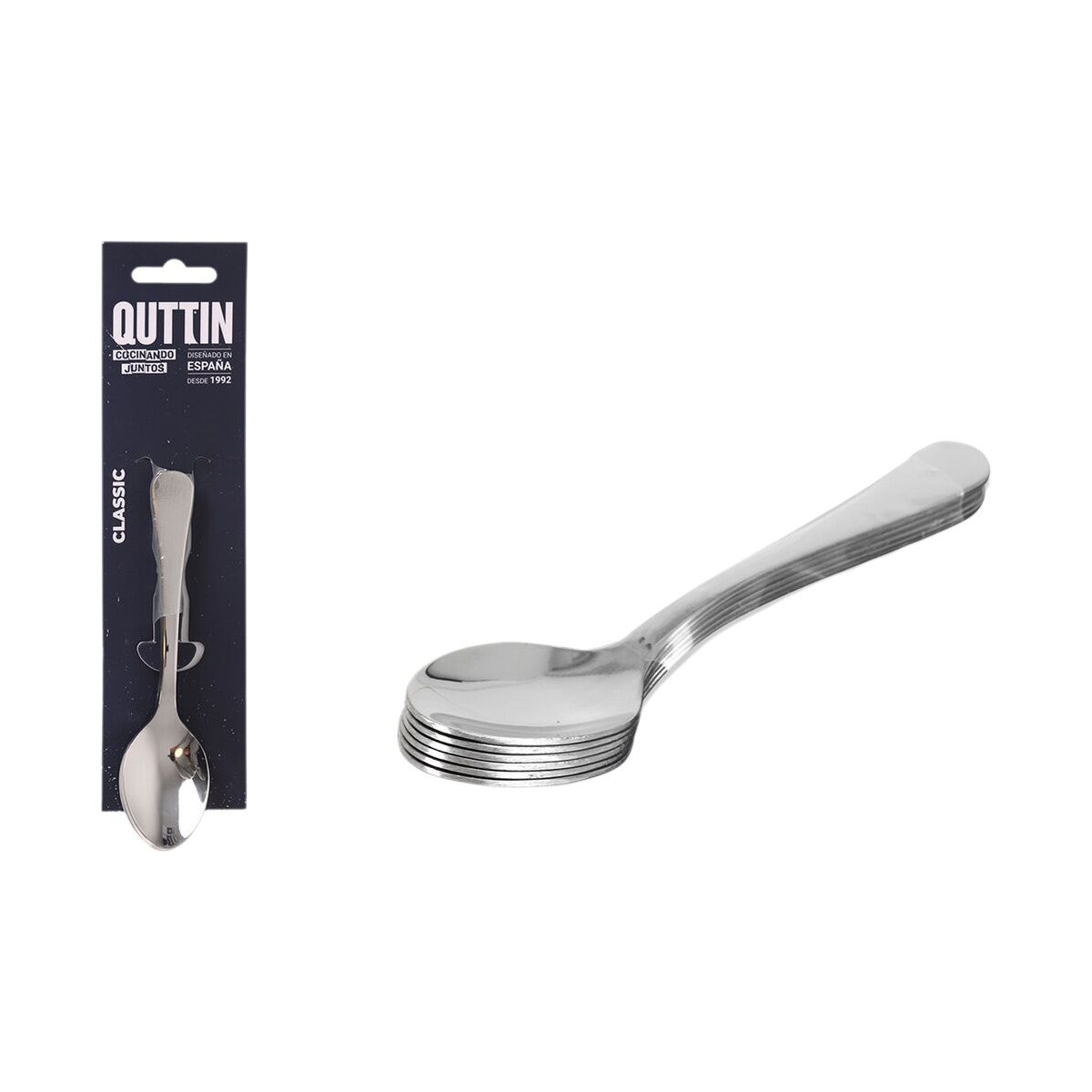 Dessert spoon Quttin Classic 6 Pieces (12 Units)