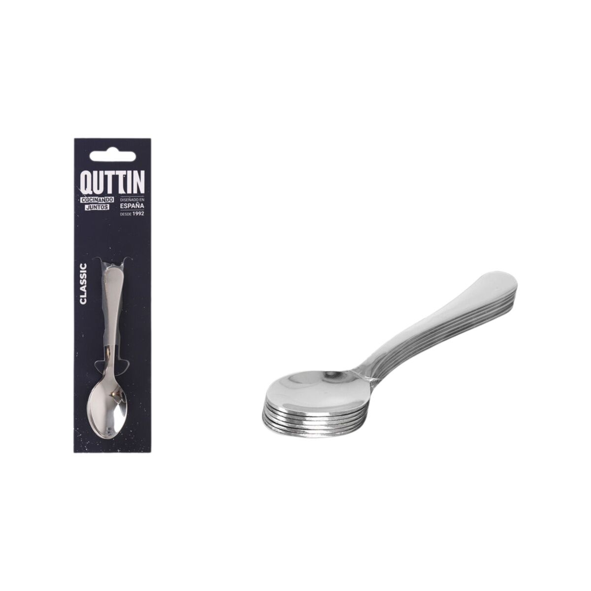 Dessert spoon Quttin Classic 6 Pieces (12 Units)