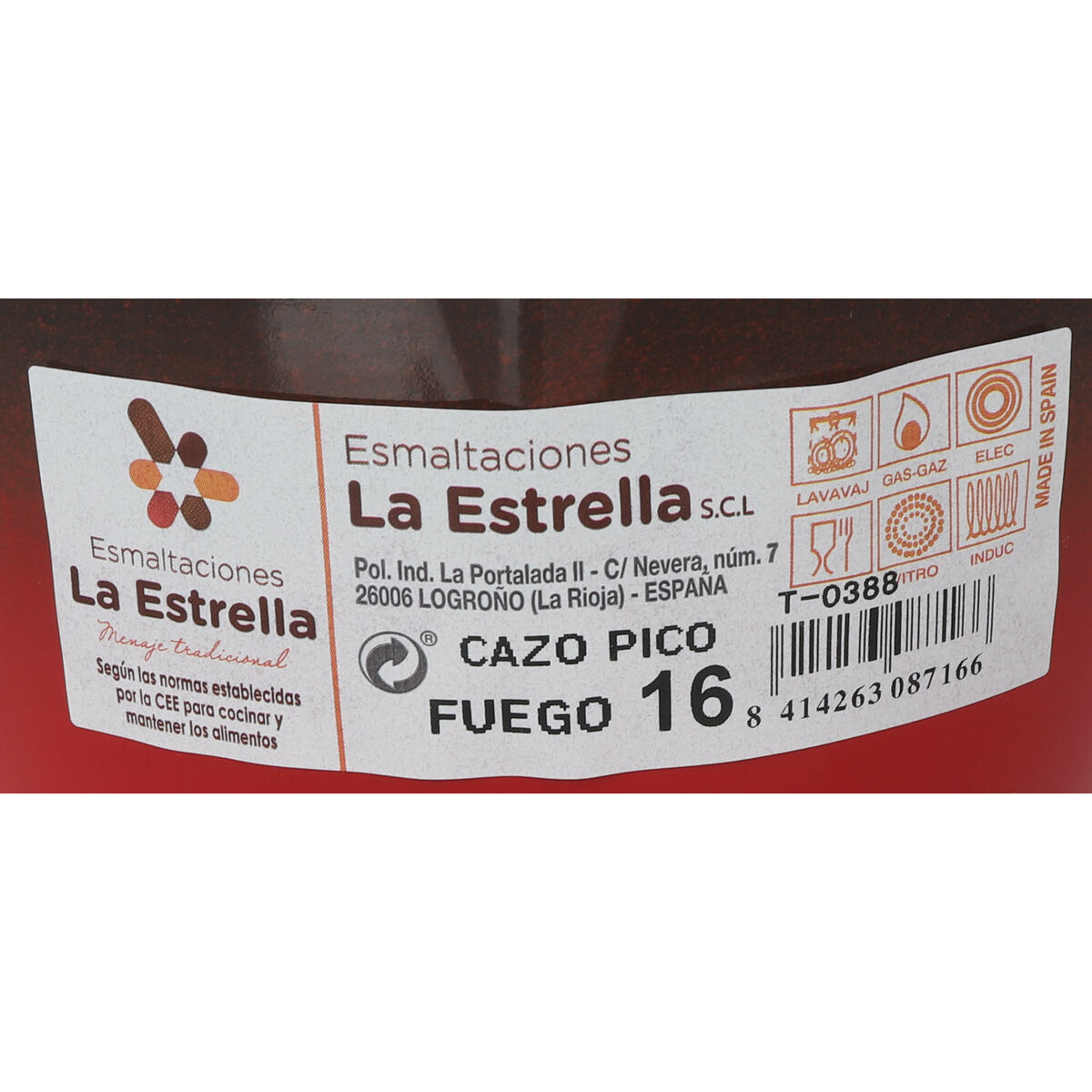 Saucepan La Estrella Fuego 1,7 L 32,4 x 17,5 x 9,7 cm (6 Units)