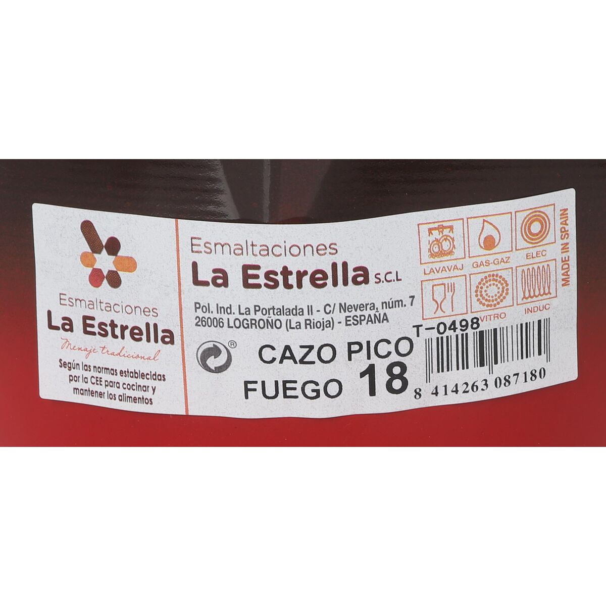 Saucepan La Estrella Fuego 2,2 L 34,5 x 19,5 x 10 cm (6 Units)
