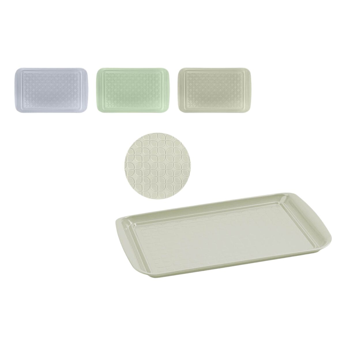 Tray Quttin Metal 43,5 x 27 x 2 cm 12 Units