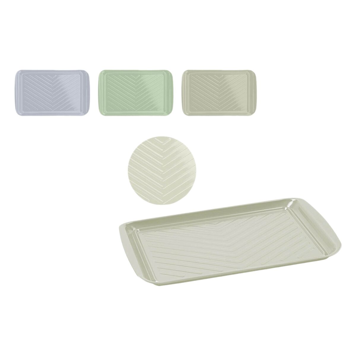 Tray Quttin Metal 43,5 x 27 x 2 cm 12 Units