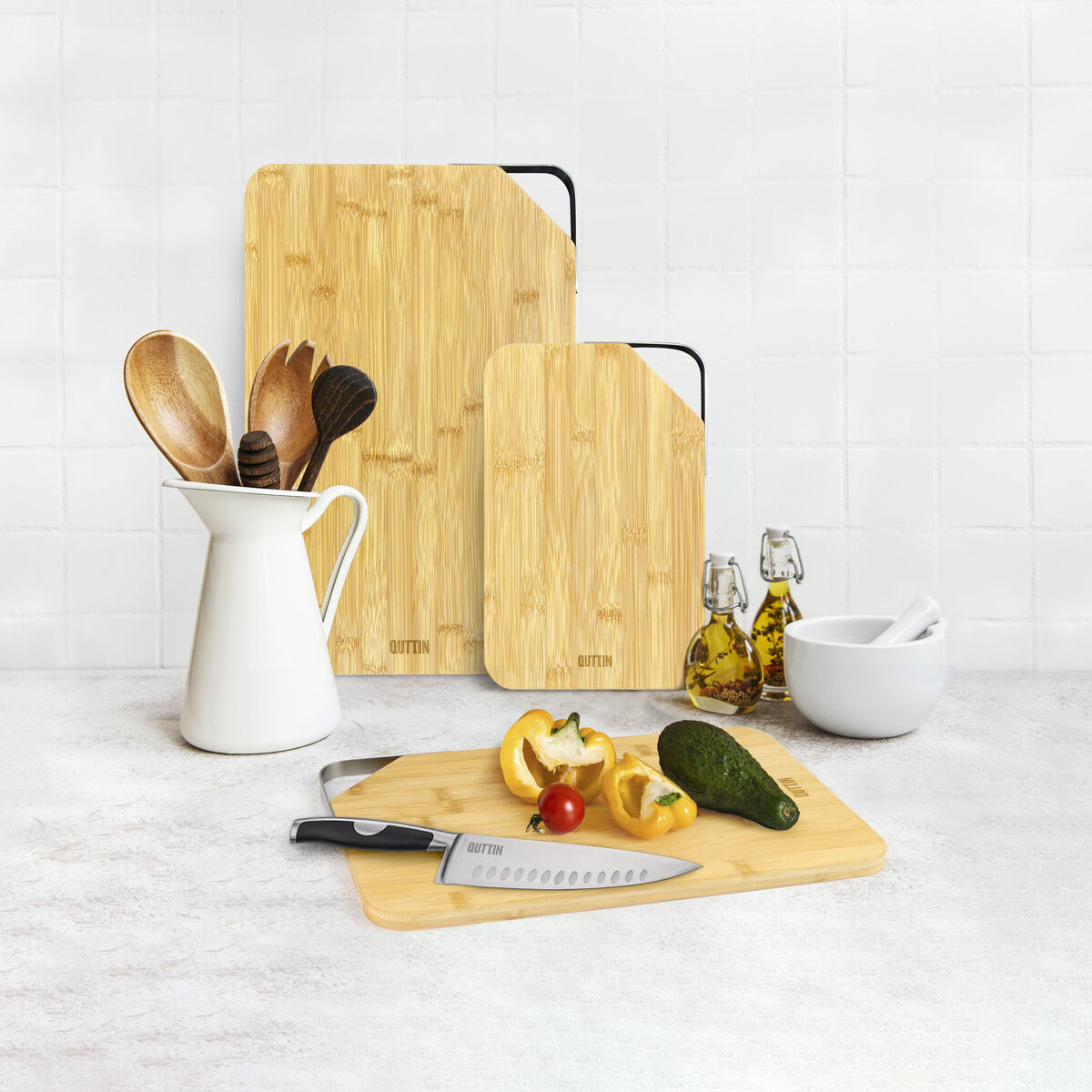 Cutting board Quttin 46,2 x 30,2 x 1,5 cm (6 Units)