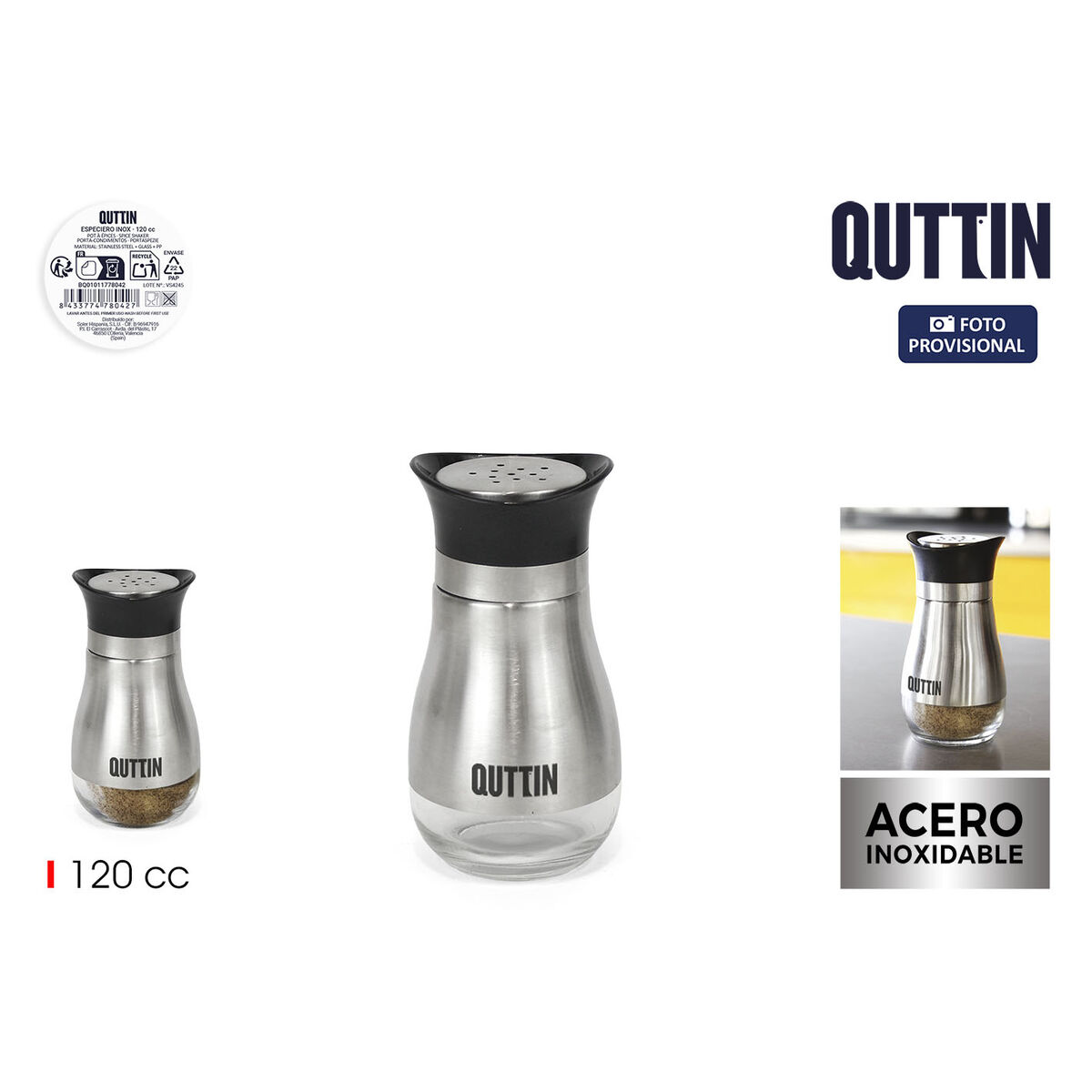 Spice Rack Quttin 120 ml (24 Units)