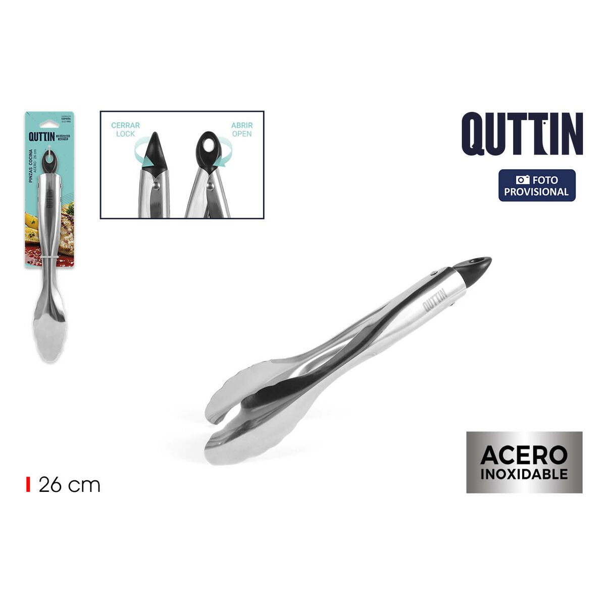 Kitchen Pegs Quttin 26 x 4 cm (12 Units)