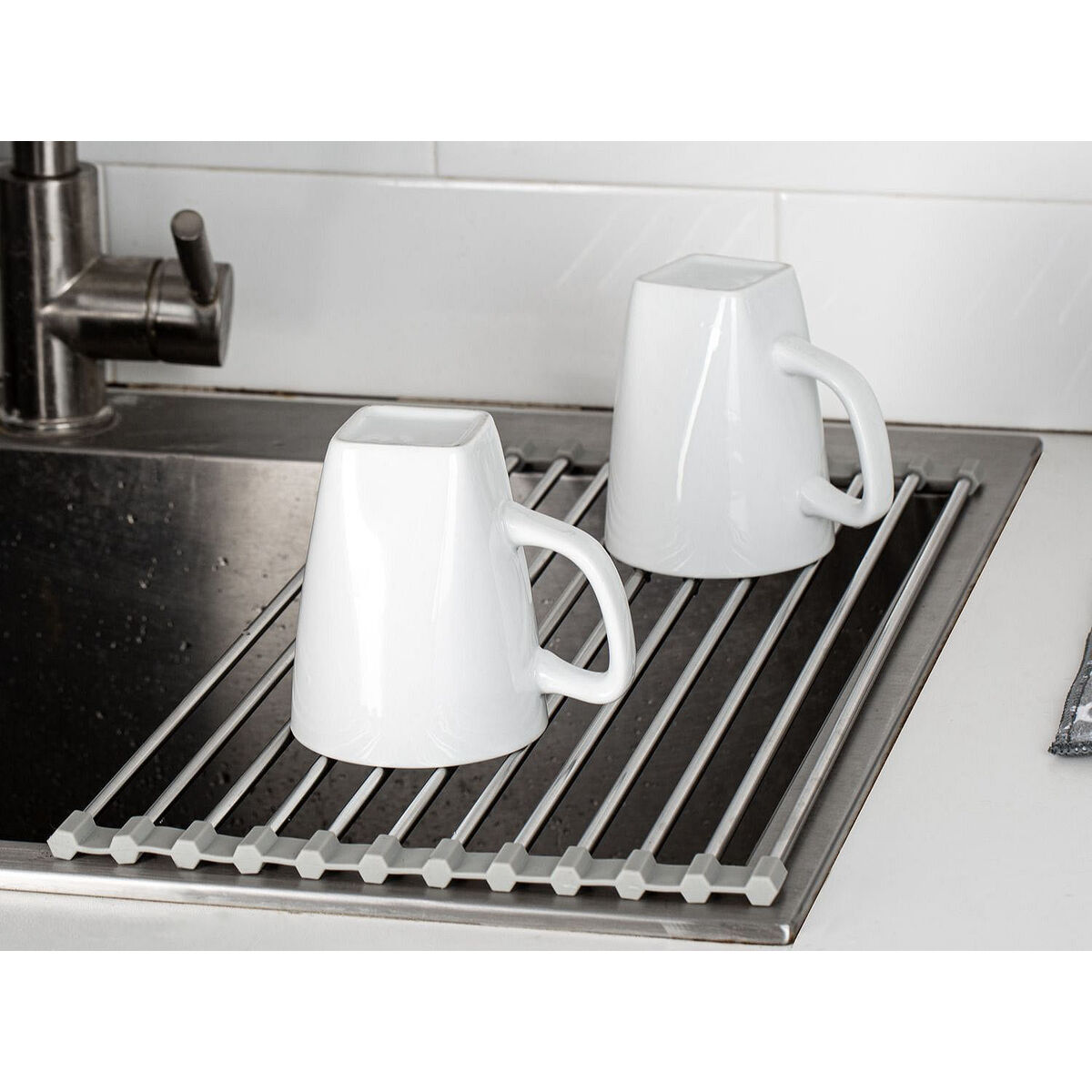 Draining Rack for Kitchen Sink Quttin (12 Units)