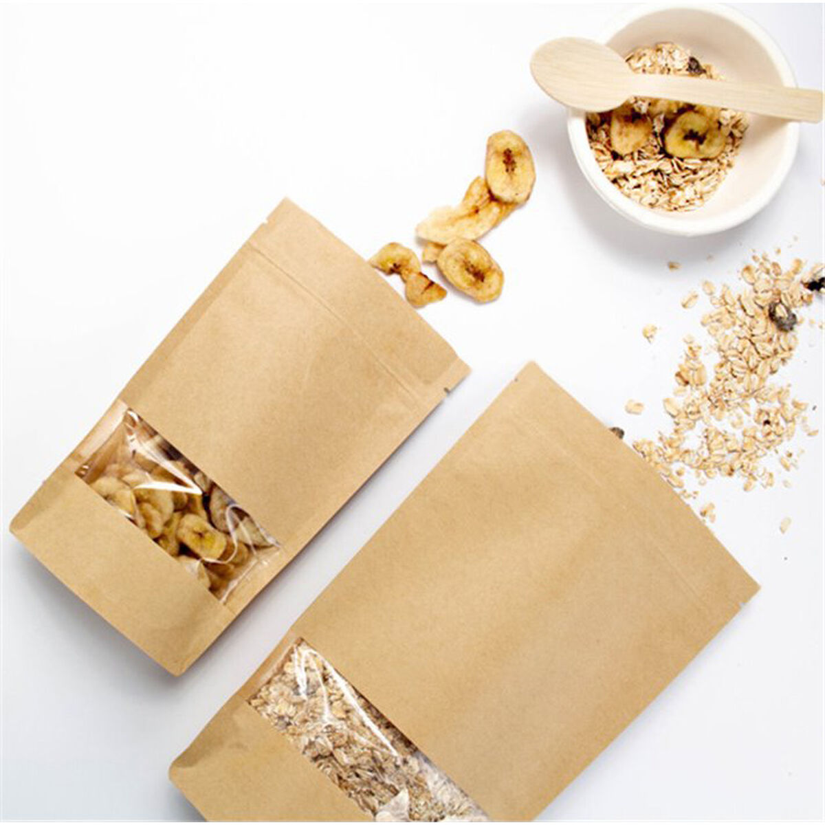 Reusable Food Bag Algon Kraft 17 x 24 x 4 cm 15 Pieces (12 Units)