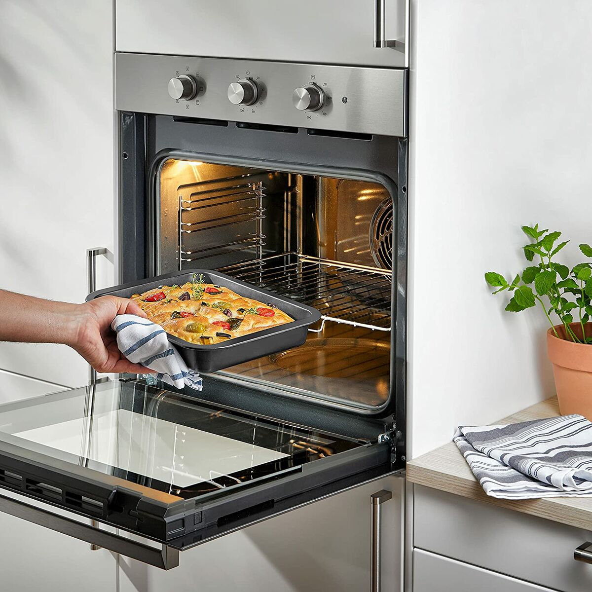Baking tray Quttin Rectangular 34 x 24 cm 42 x 29 cm (2 Pieces) (6 Units)
