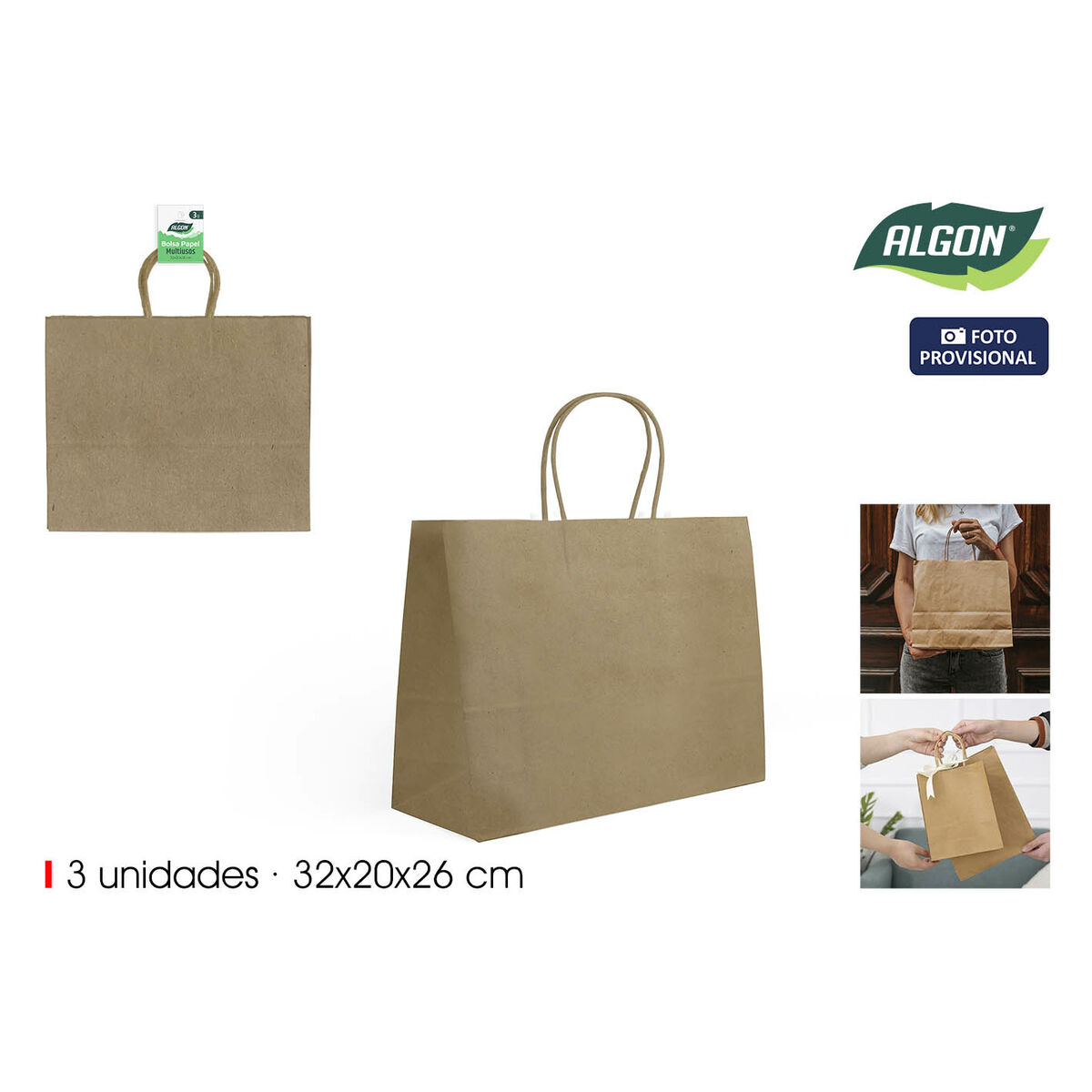 Reusable Food Bag Algon 3 Pieces (24 Units)