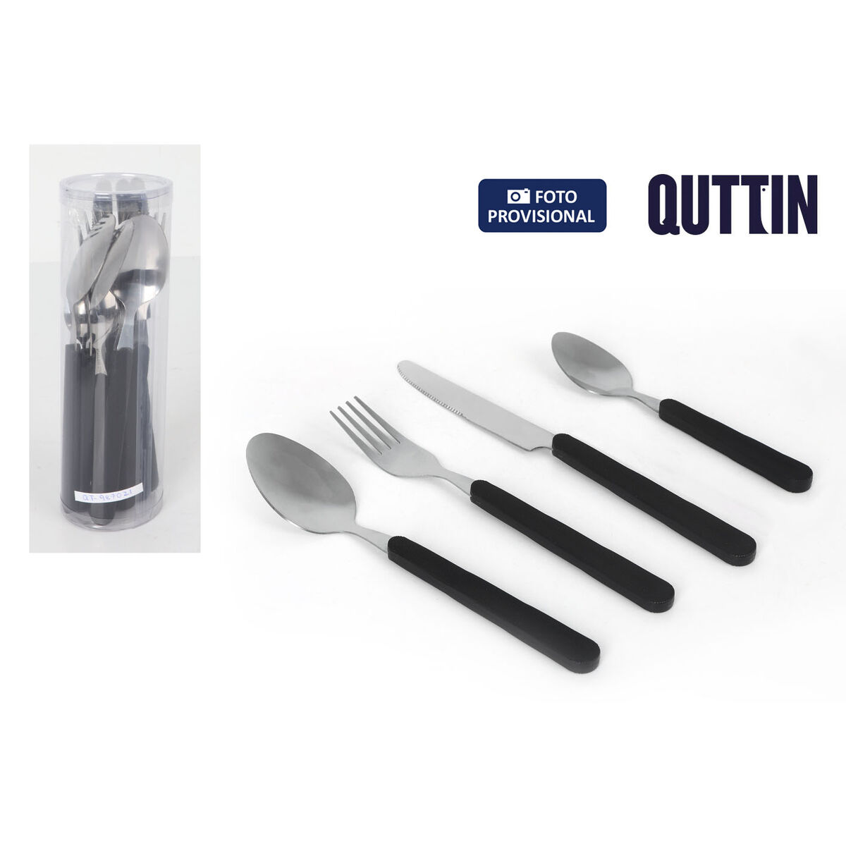 Cutlery Quttin Plastic 16 Pieces (6 Units)