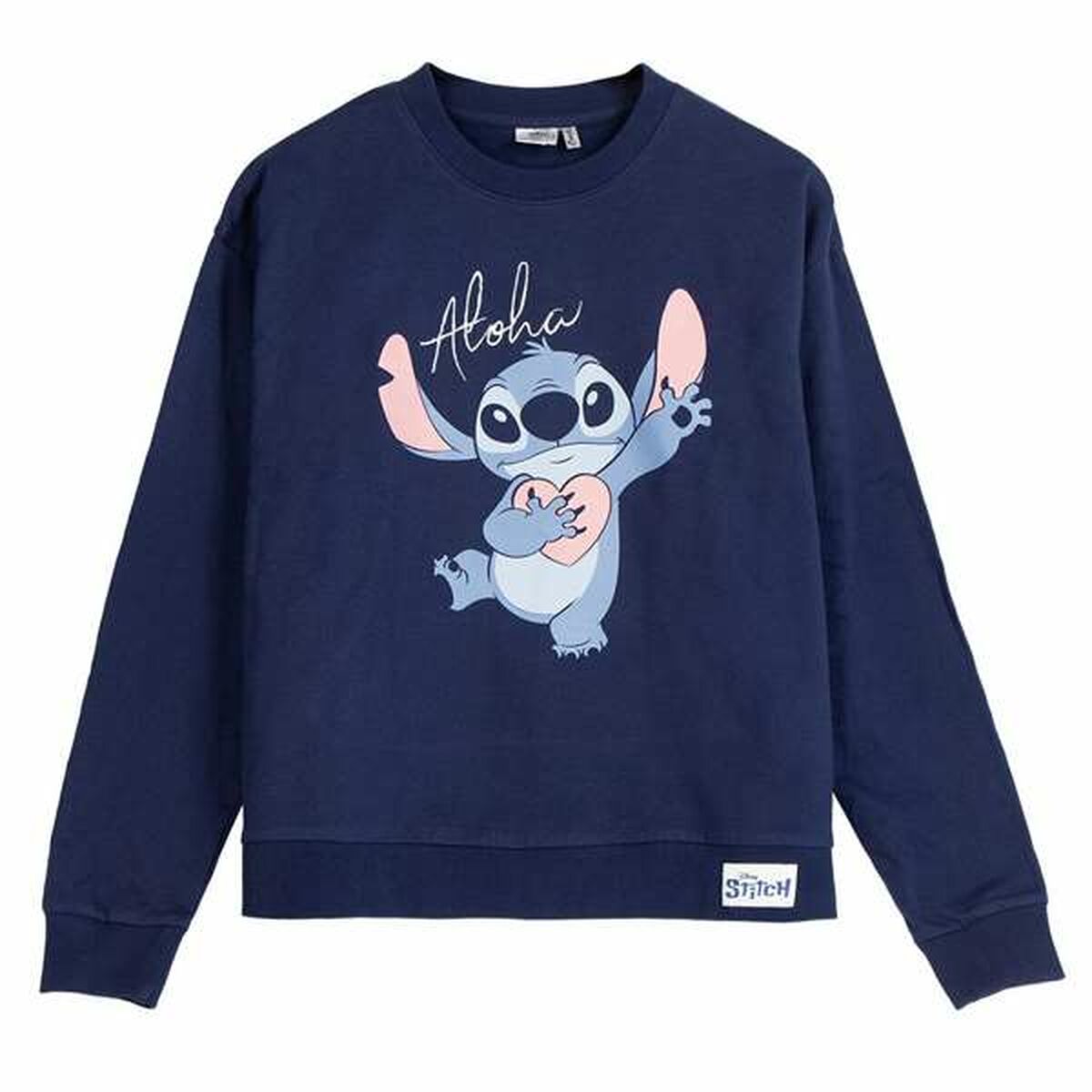 Womens Sweatshirt without Hood Stitch Dark blue S