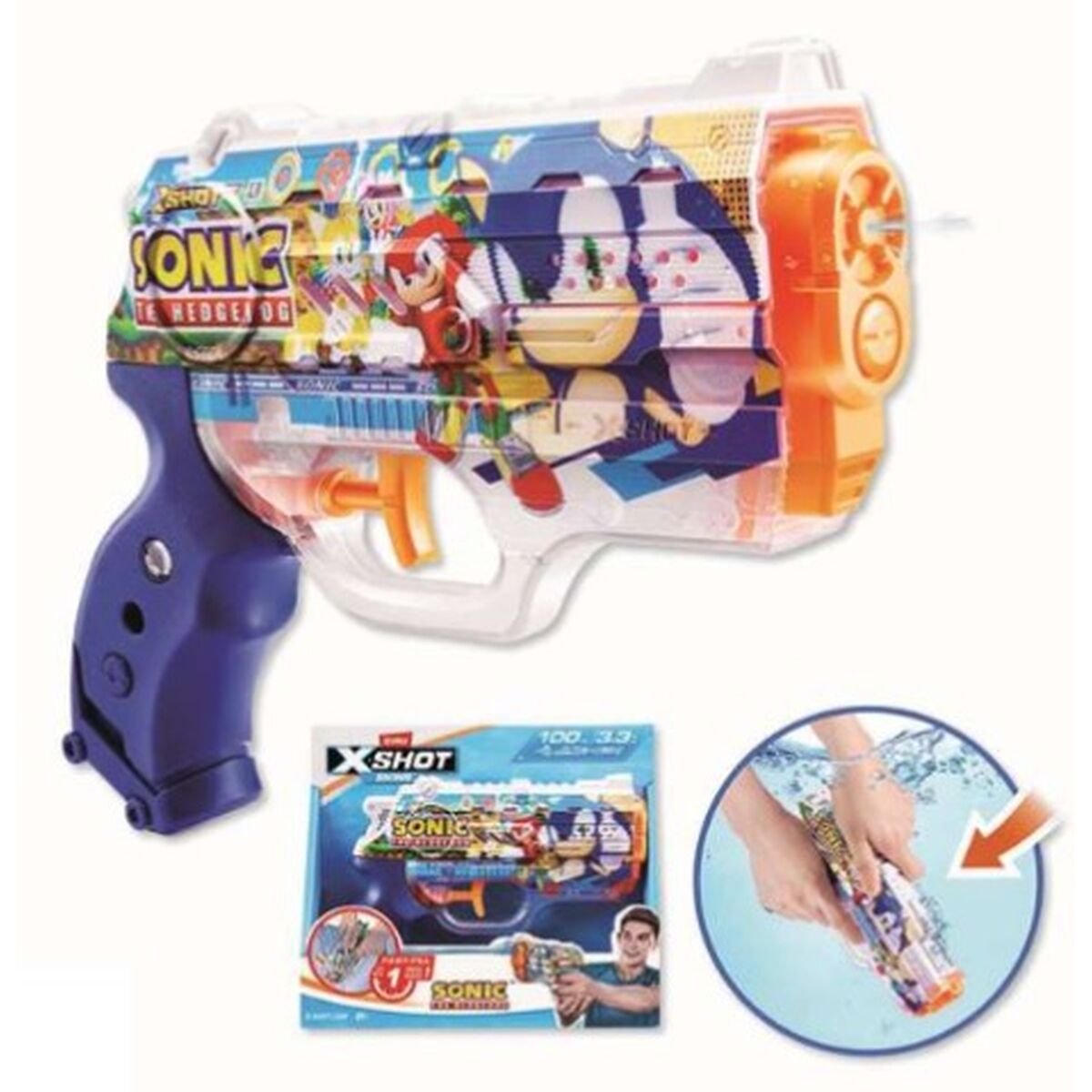 Water Pistol Zuru X-Shot Nano Skins Sonic