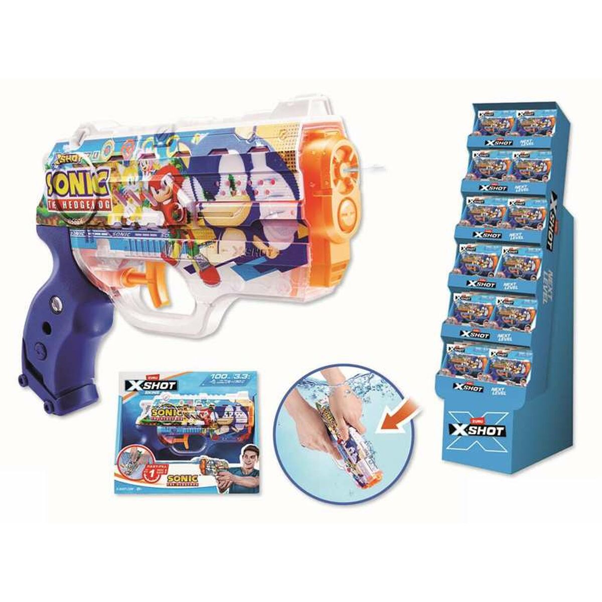 Water Pistol Zuru X-Shot Nano Skins Sonic