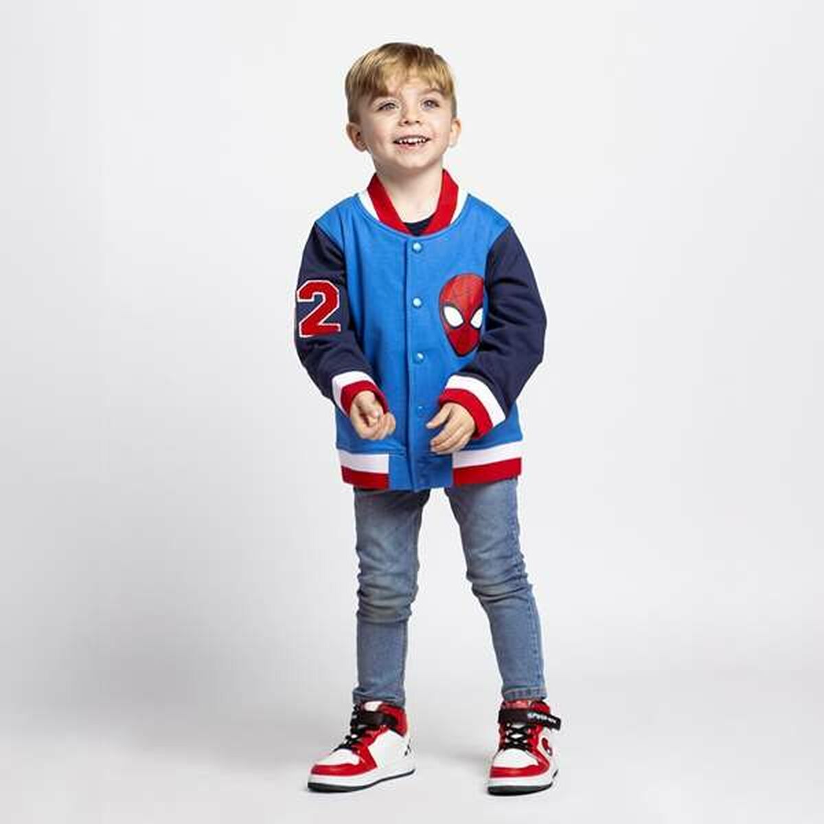 Children’s Tracksuit Top Spider-Man Blue