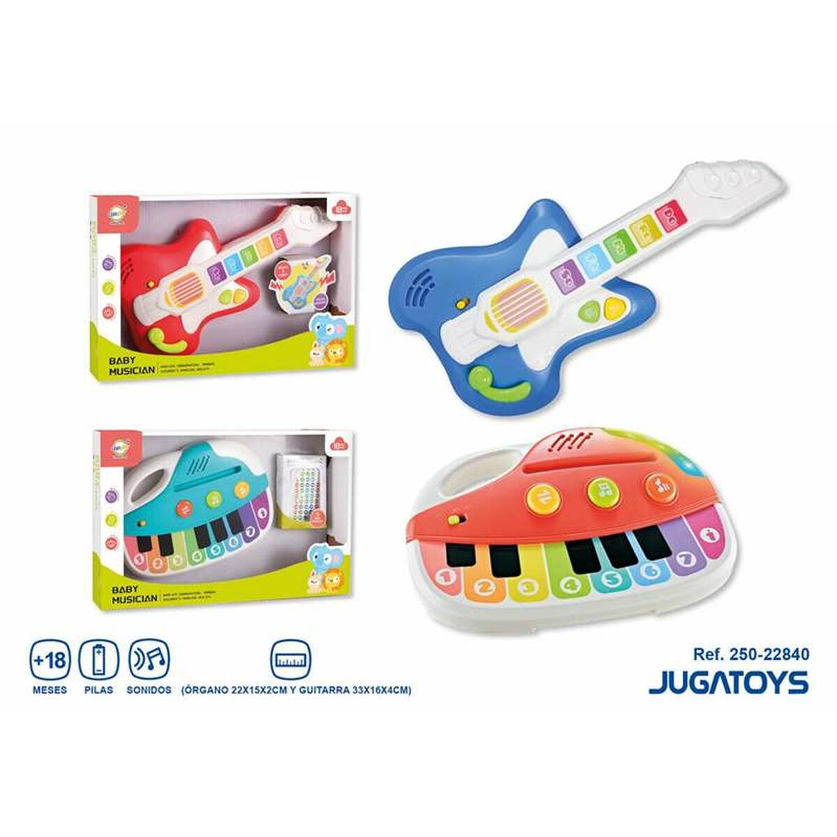 Baby Guitar 22 x 15 x 2 cm