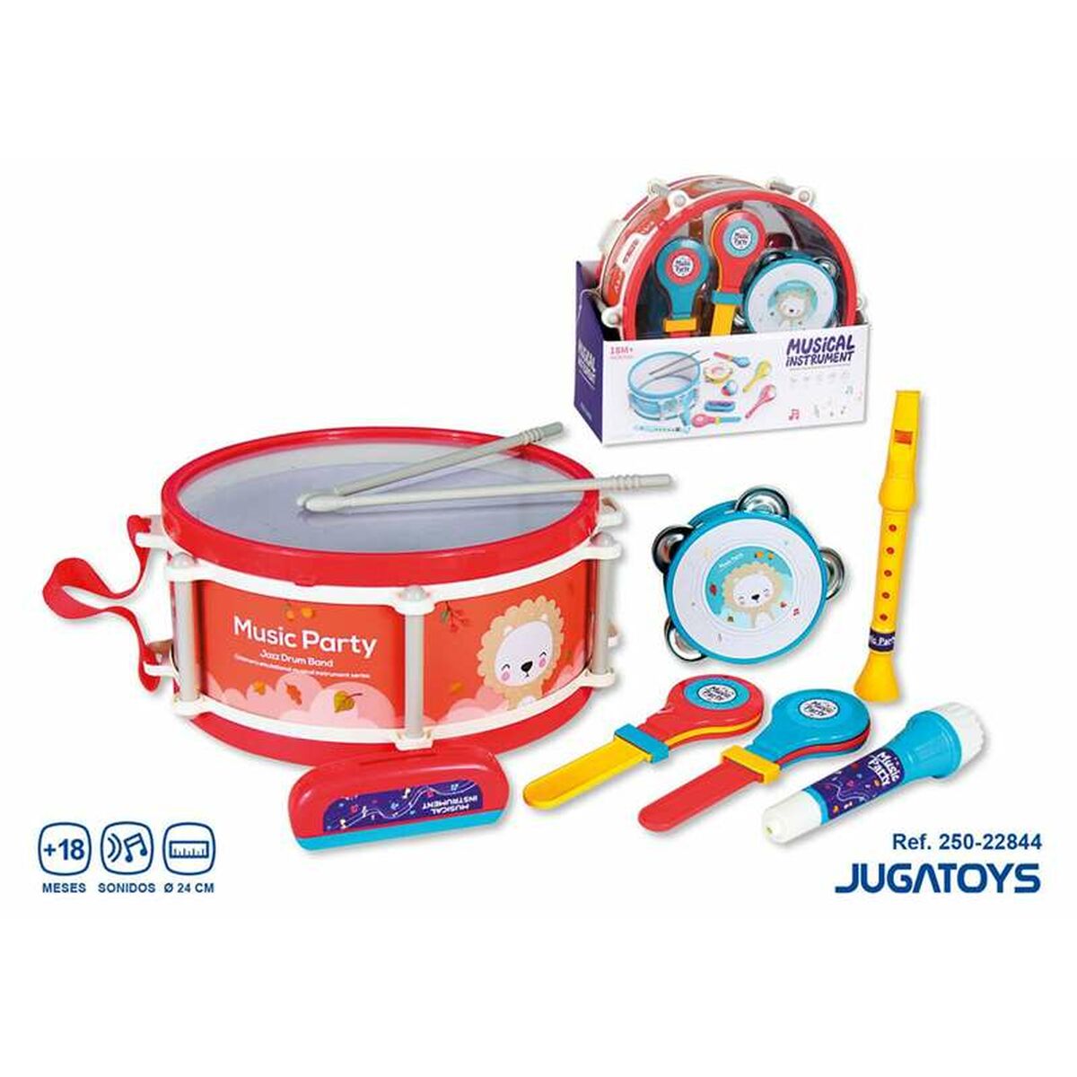 Set of toy musical instruments Set of toy musical instruments