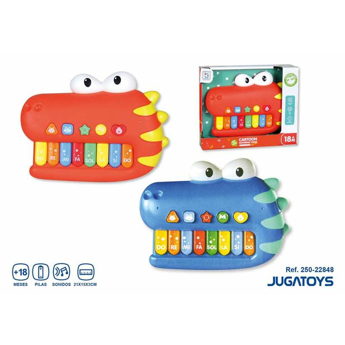 Toy piano 21 x 15 x 3 cm