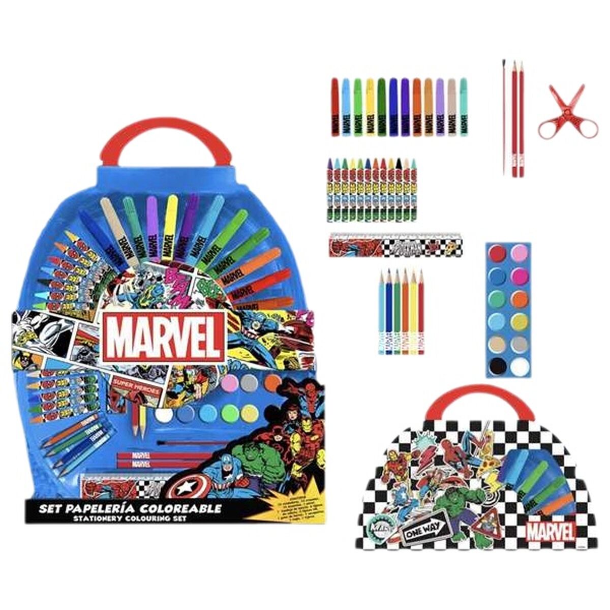 Stationery Set Marvel Blue