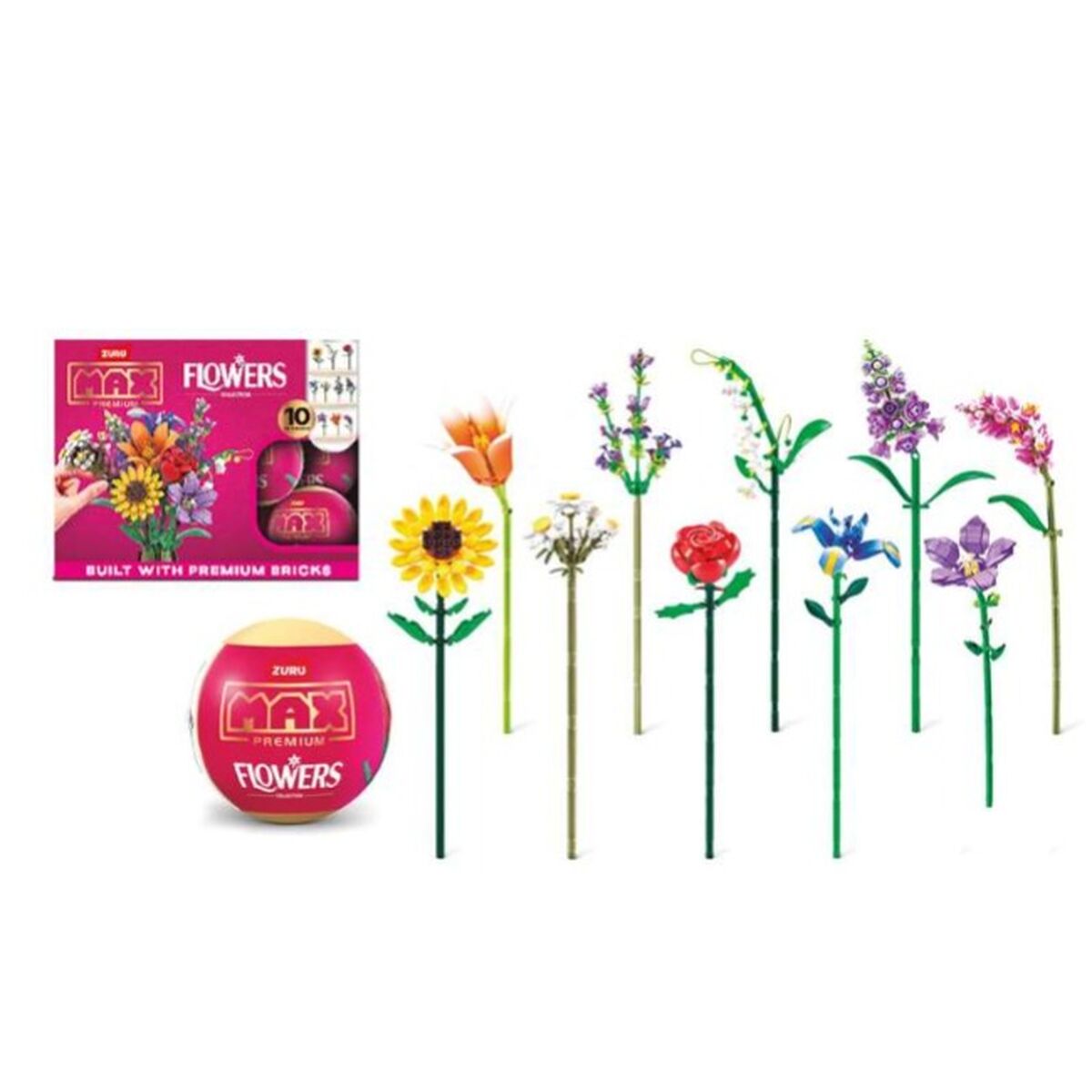 Construction set Zuru Flores Largas Construction set Zuru Flores Largas