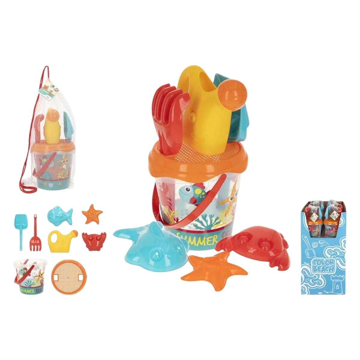 Beach toys set Colorbaby 18 cm Beach toys set Colorbaby 18 cm