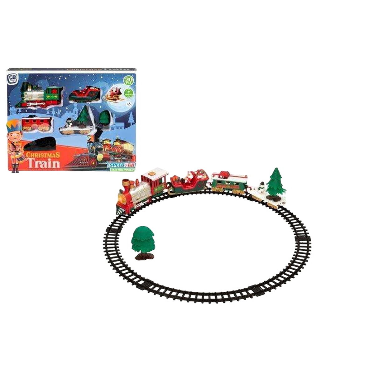 Electric Train Speed & Go 91 x 44 x 30 cm 20 Pieces
