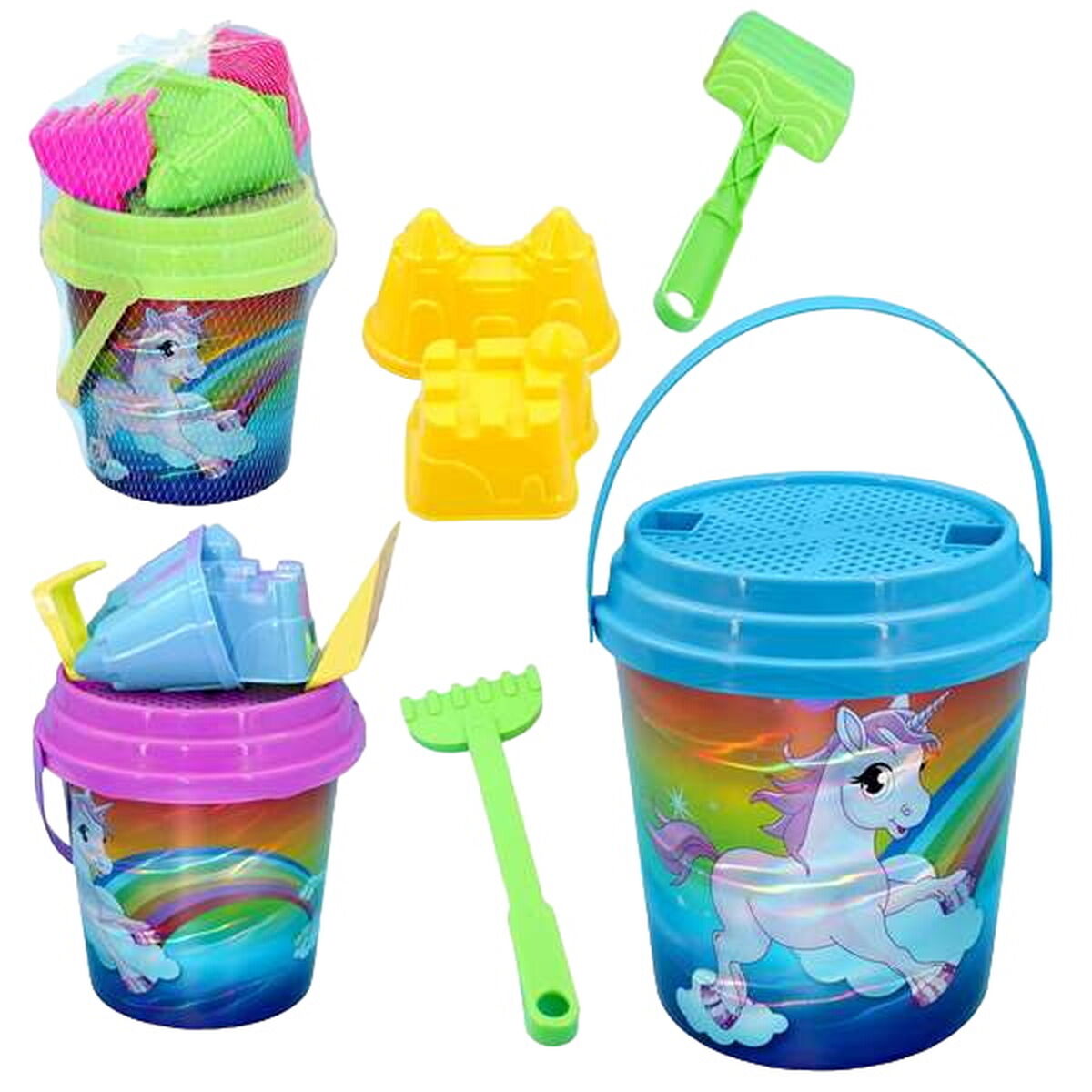 Beach toys set Juinsa Unicorn 21 x 20 cm Beach toys set Juinsa Unicorn 21 x 20 cm
