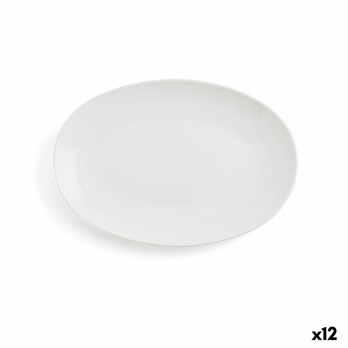 Serving Platter Ariane Vital Coupe Oval Ceramic White ( 26 cm) (12 Units)