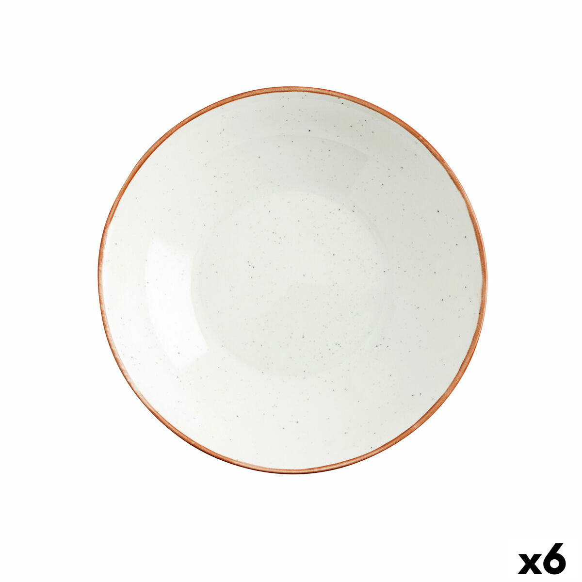 Deep Plate Ariane Terra Ceramic Beige ( 21 cm) (6 Units)