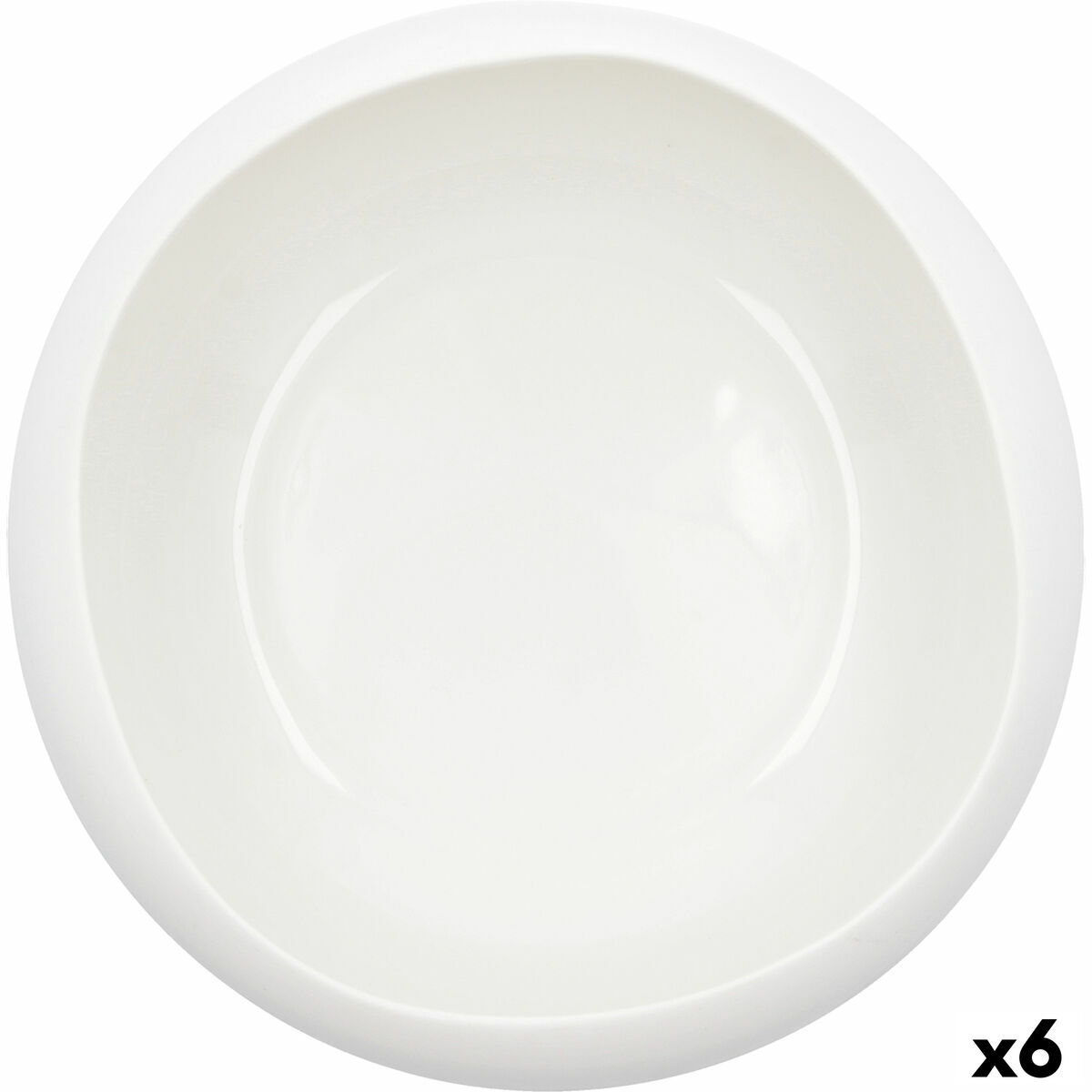 Snack Bowl Ariane Organic White Ceramic Ø 21 cm (2 Units)