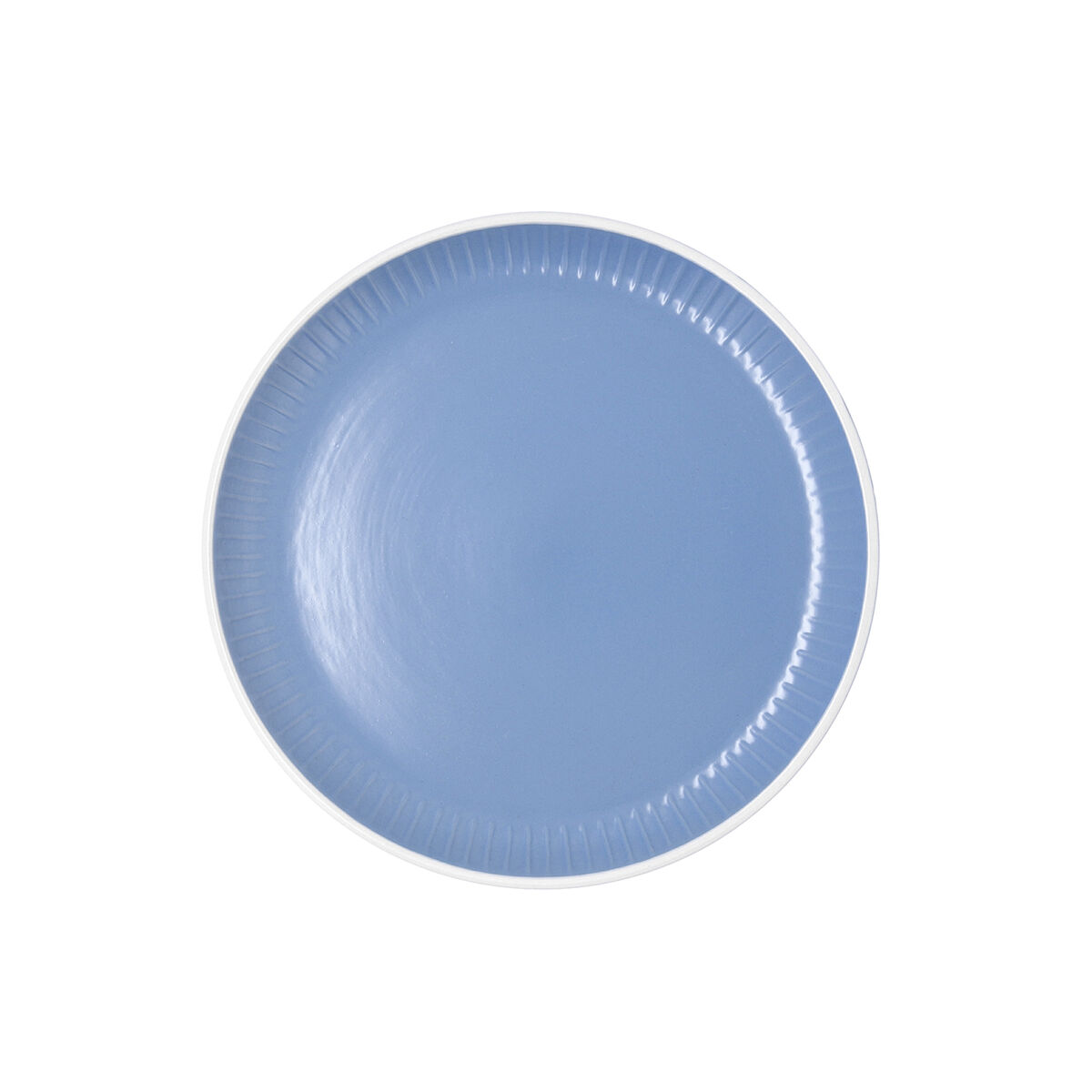 Dessert dish Bidasoa Moana Blue Ceramic  21,5 cm (12 Units)