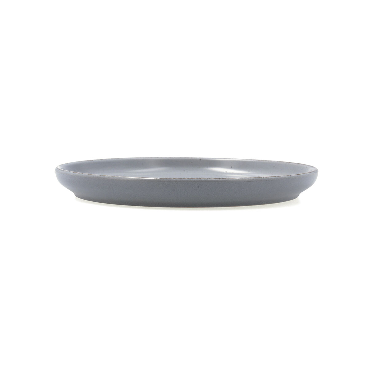 Dessert dish Quid Duna Grey Ceramic 20 x 2,5 cm (12 Units)
