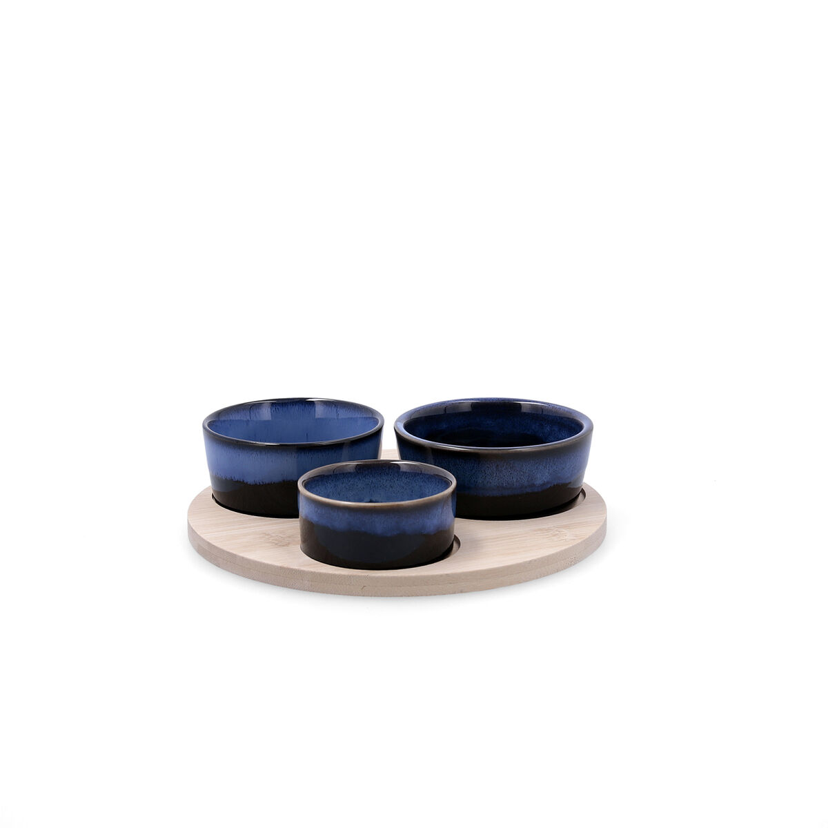 Appetizer Set Bidasoa Moana Multicolour Ceramic 20 x 4,5 cm 4 Pieces (12 Units)