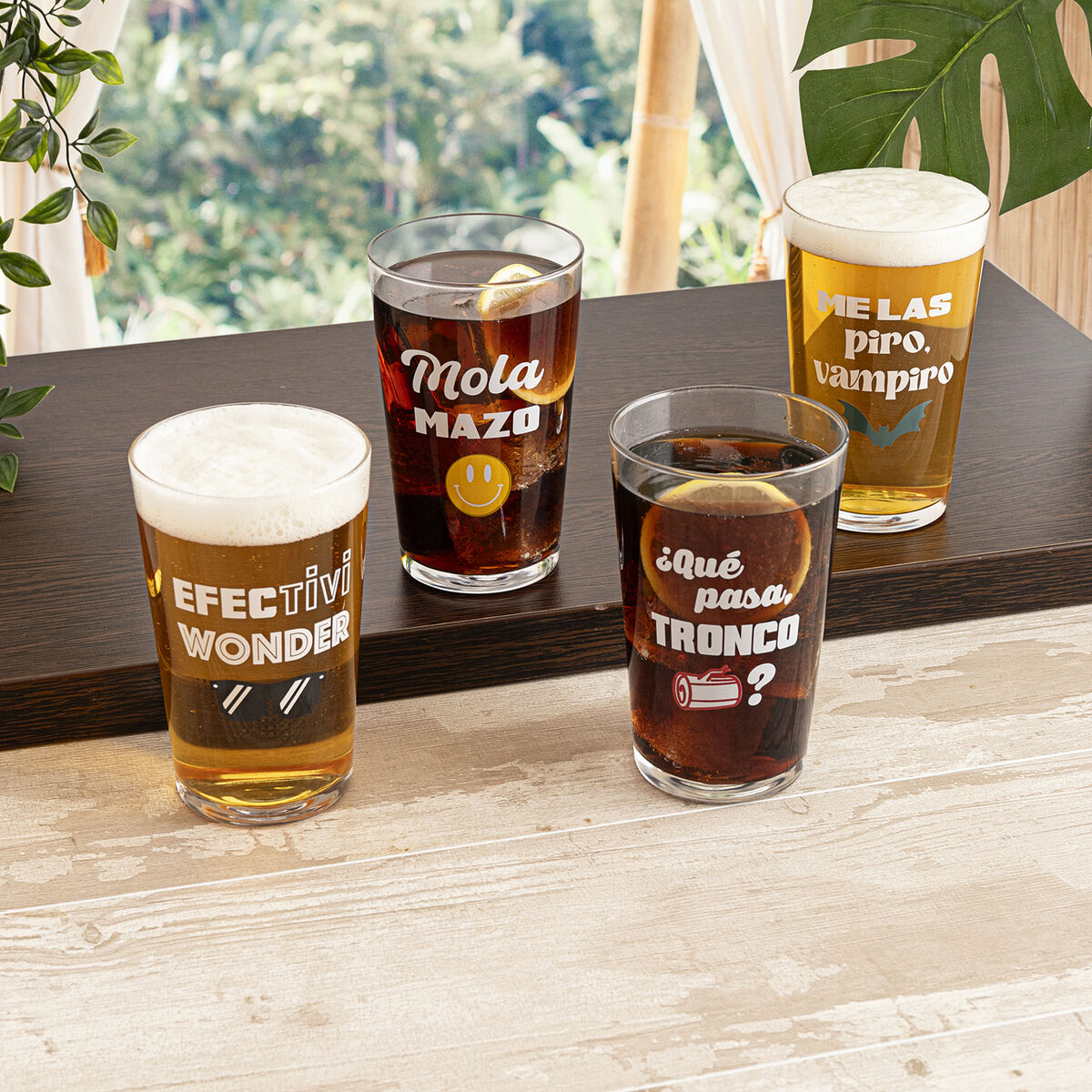 Glass Luminarc Frases 90 Transparent Glass 500 ml (24 Units)