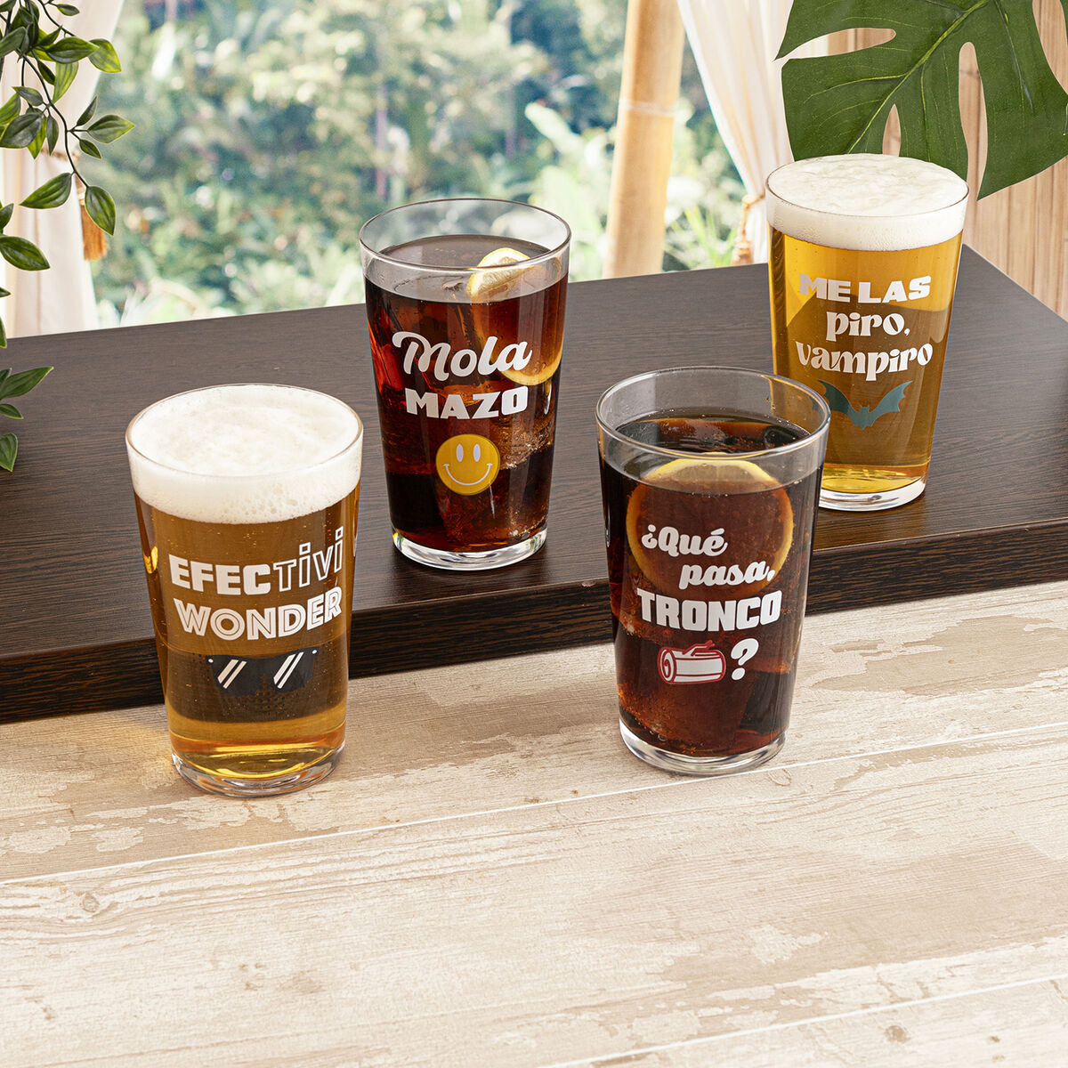 Glass Luminarc Frases 90 Transparent Glass 500 ml (24 Units)
