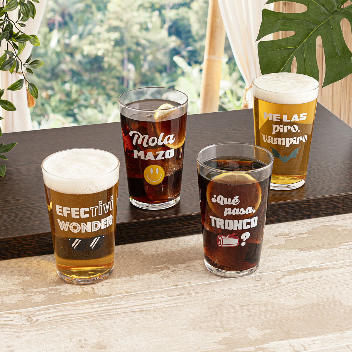 Glass Luminarc Frases 90 Transparent Glass 500 ml (24 Units)