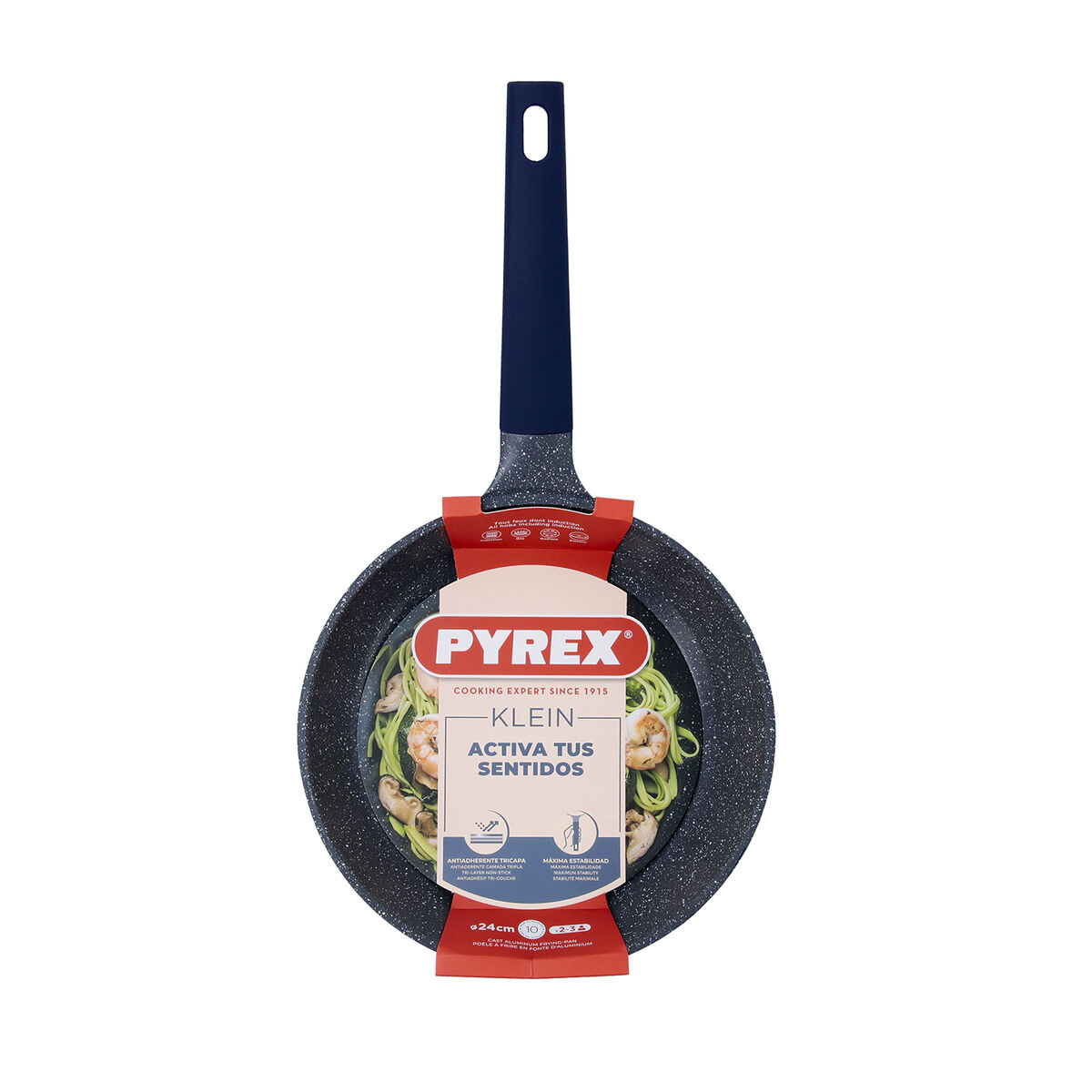 Pan Pyrex Klein Blue Metal  24 cm (6 Units)