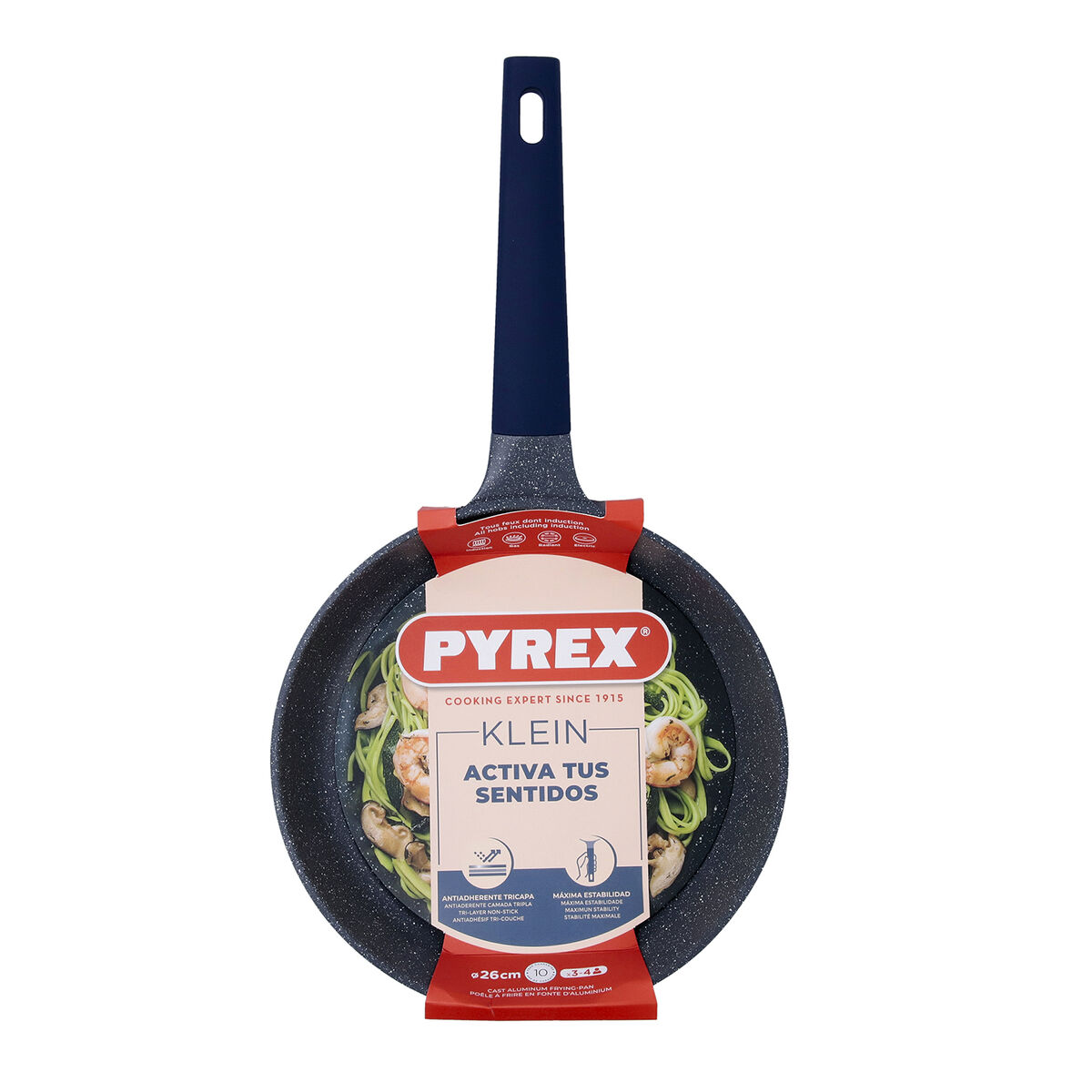 Pan Pyrex Klein Blue Metal  26 cm (6 Units)